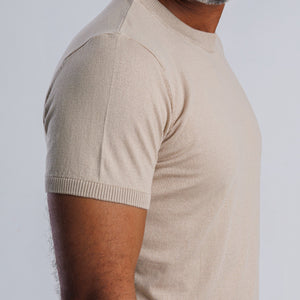 100% Cotton Knitted Crew Neck T-shirt