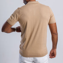 Load image into Gallery viewer, 100% Cotton Knitted V-neck Polo Shirt

