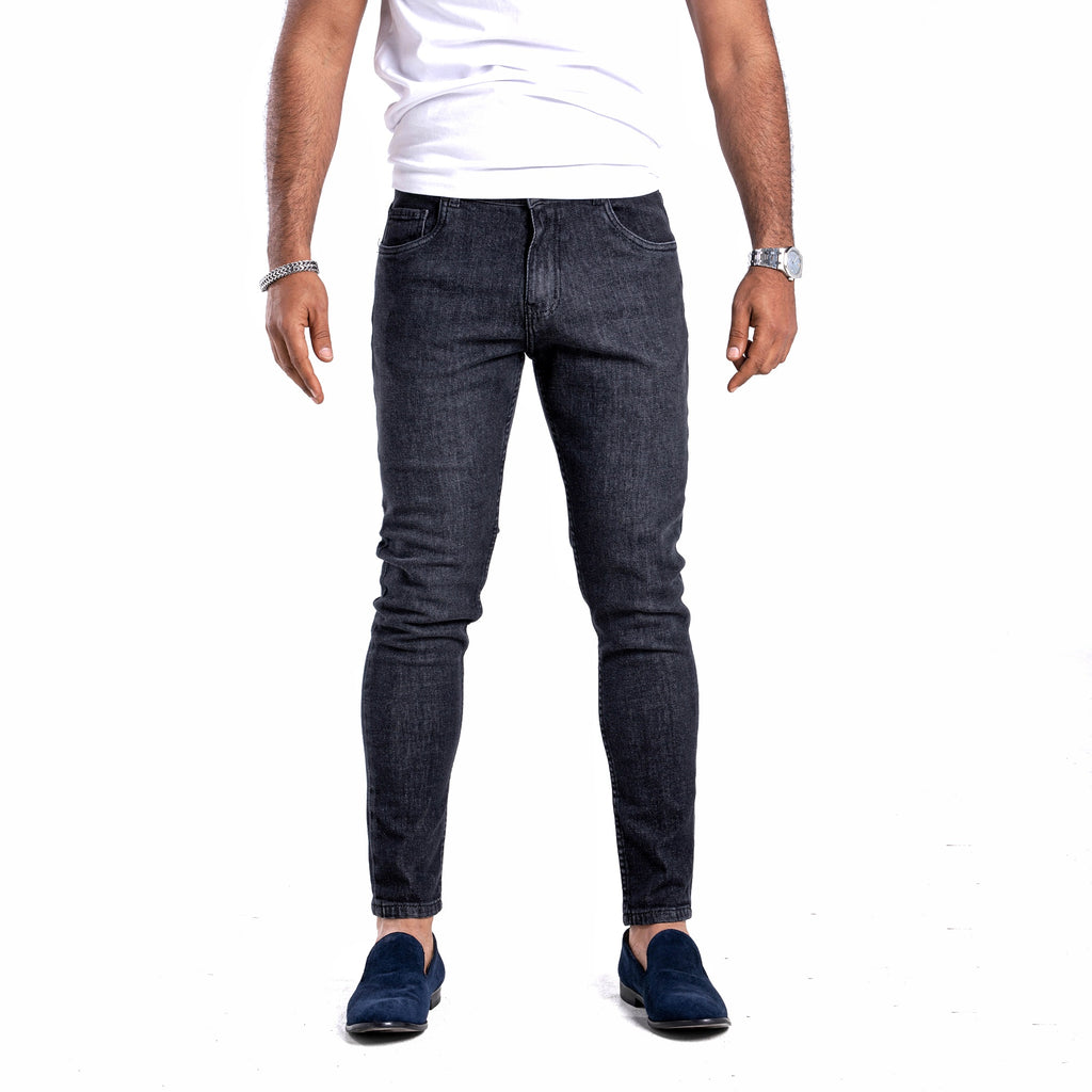 SOLID Washed Skinny Jeans - Black Wash main