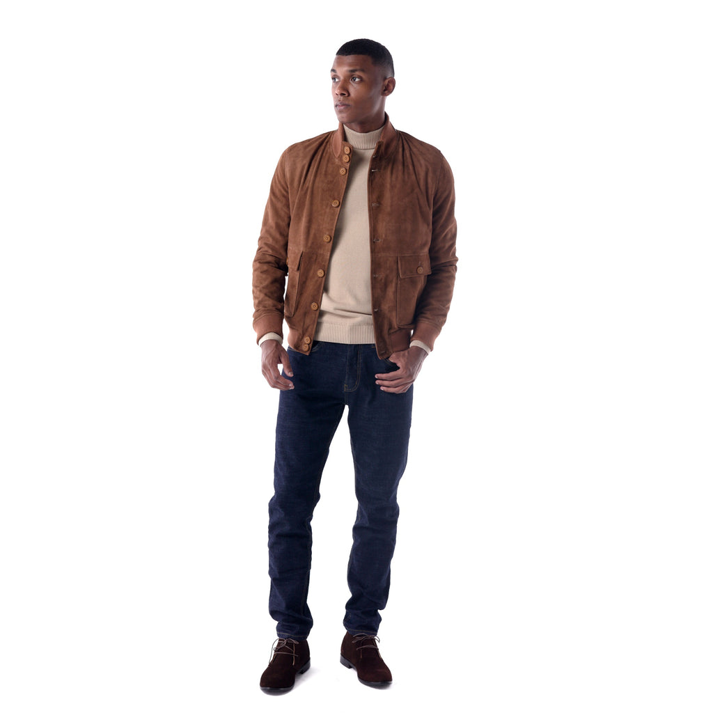 SOLID Knitted Mock Neck Sweater - beige - Look