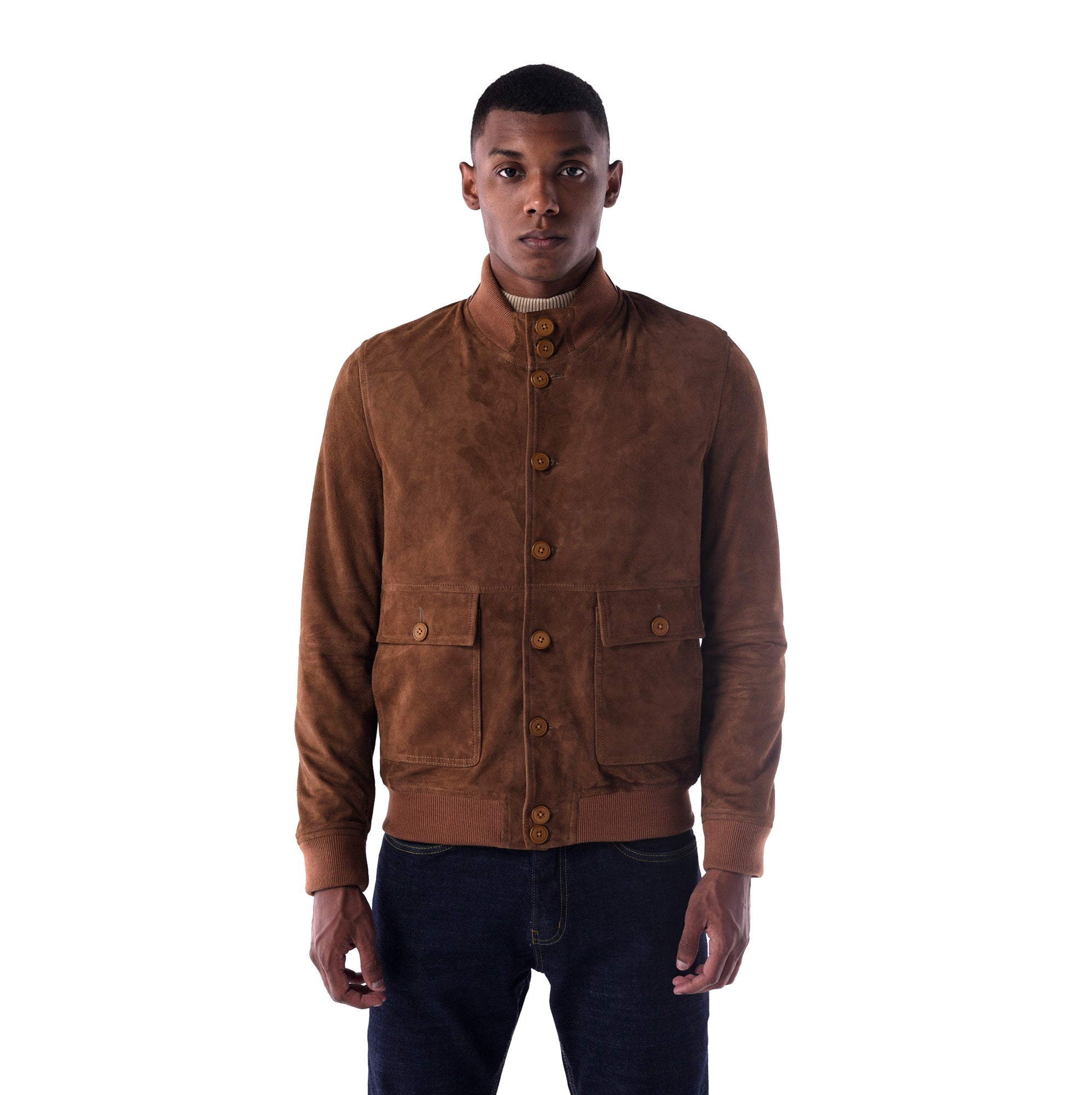 The Pilot Jacket - Goat Suede Edition - bronze - main