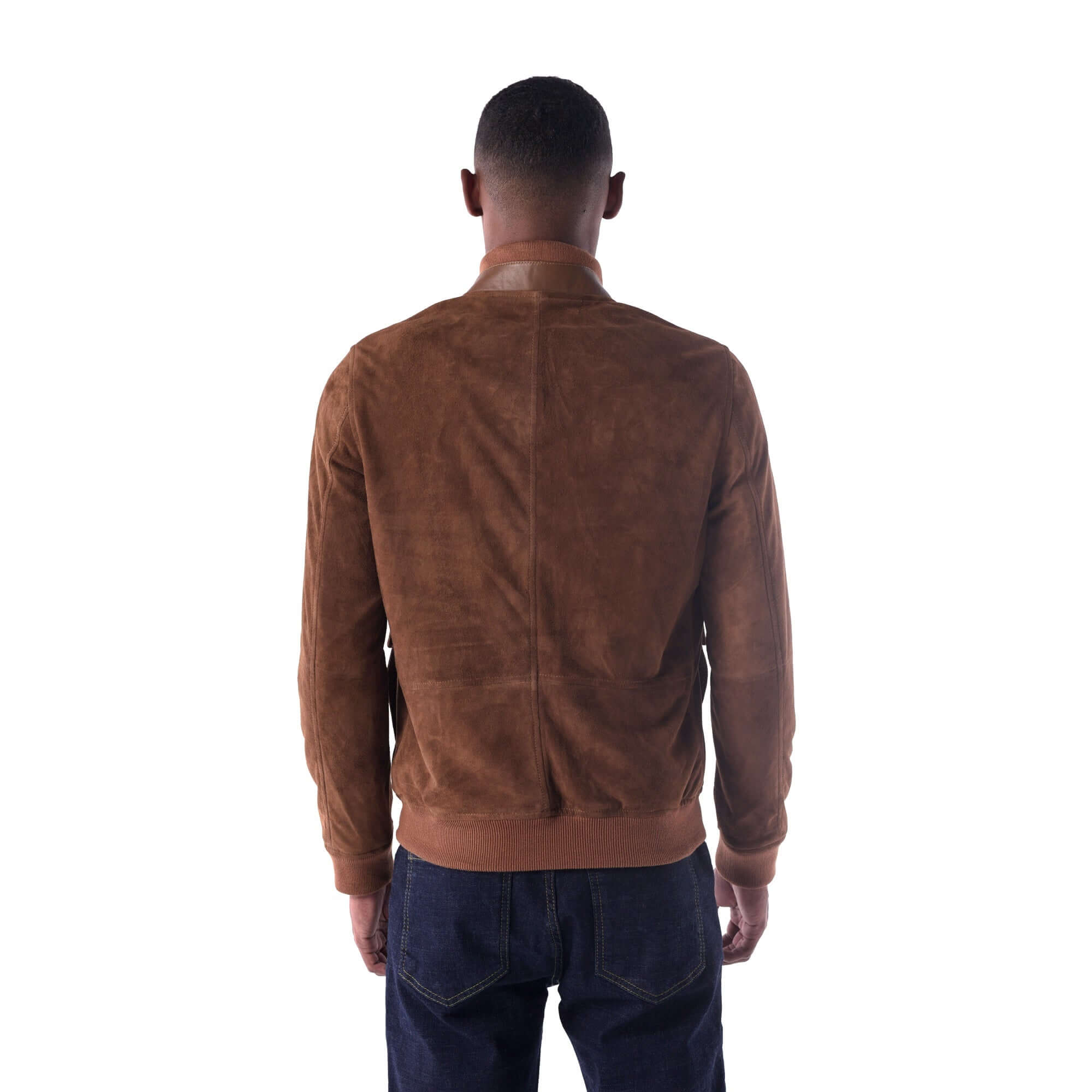 The Pilot Jacket - Goat Suede Edition - bronze - back