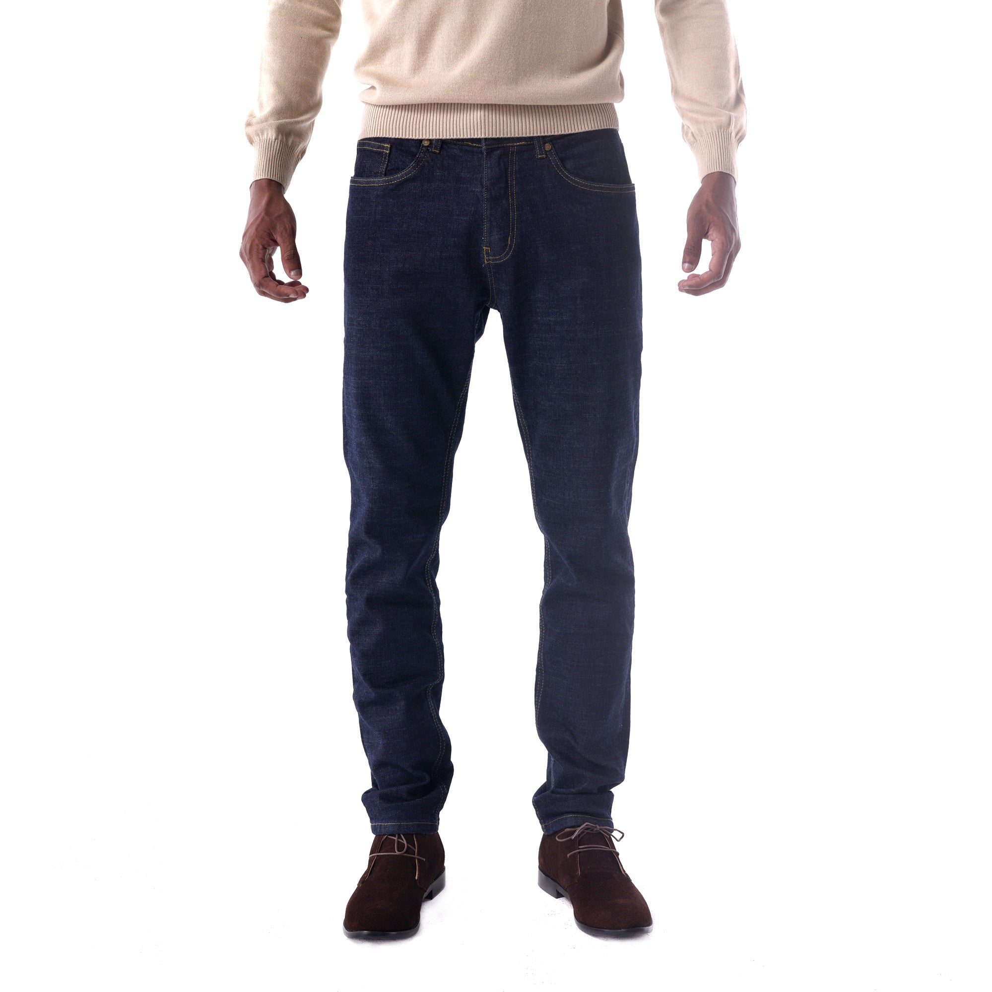 Indigo Flex Tapered Fit Jeans main