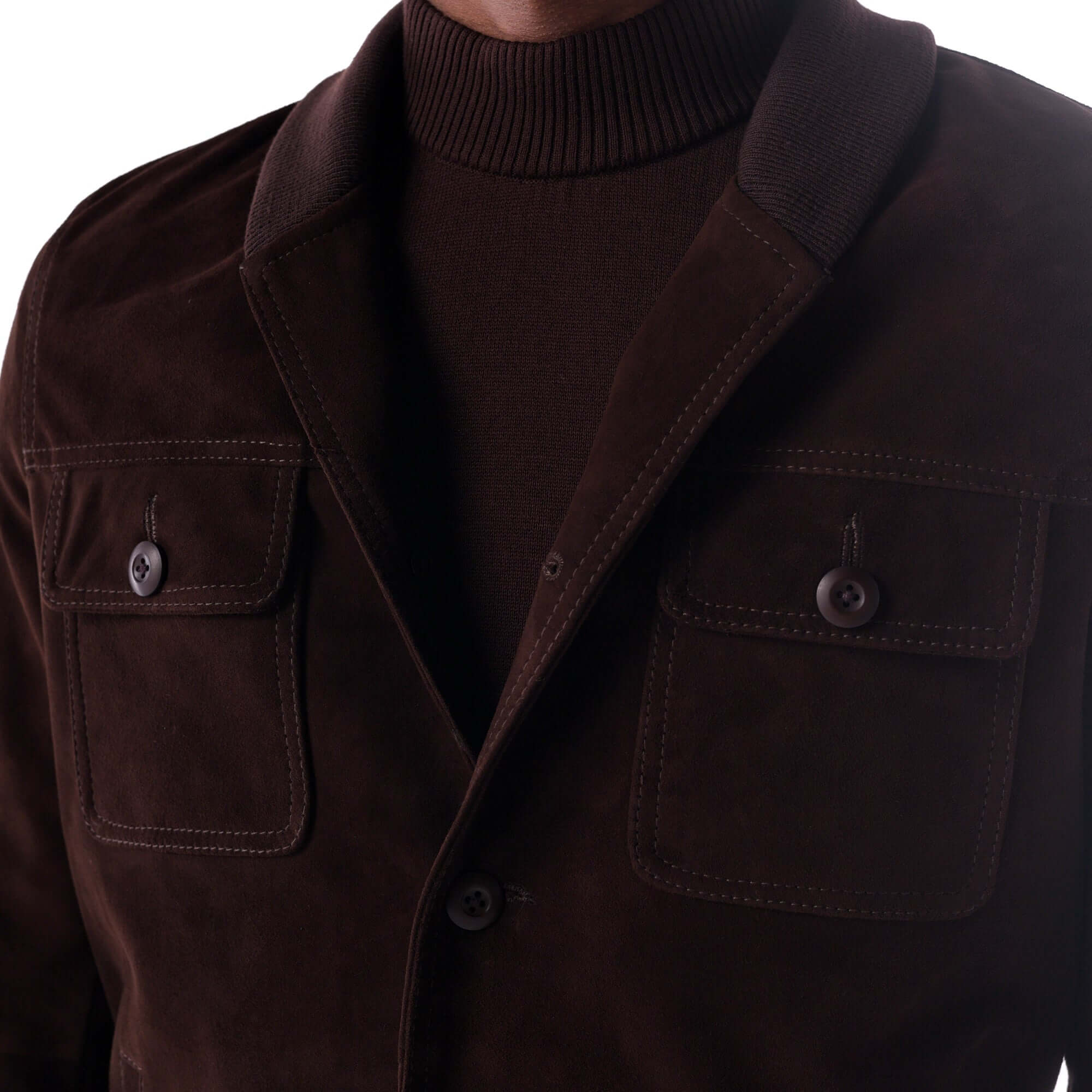 The Marrakesh Jacket - Suede Edition - brown - detail