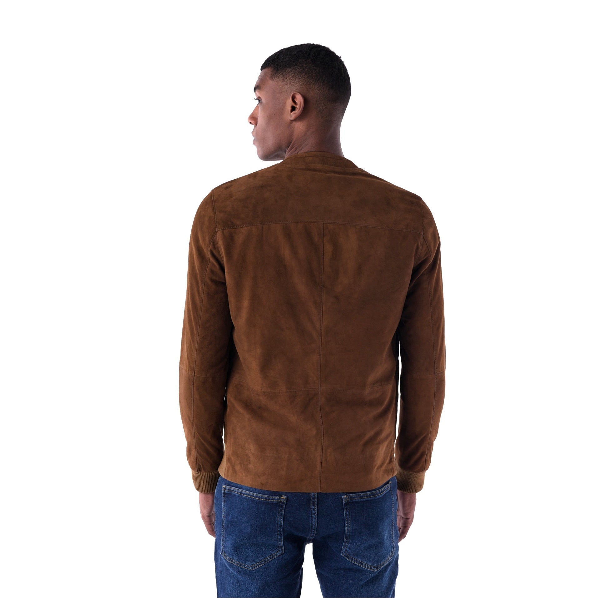 The Cardigan Jacket - Goat Suede Edition - back