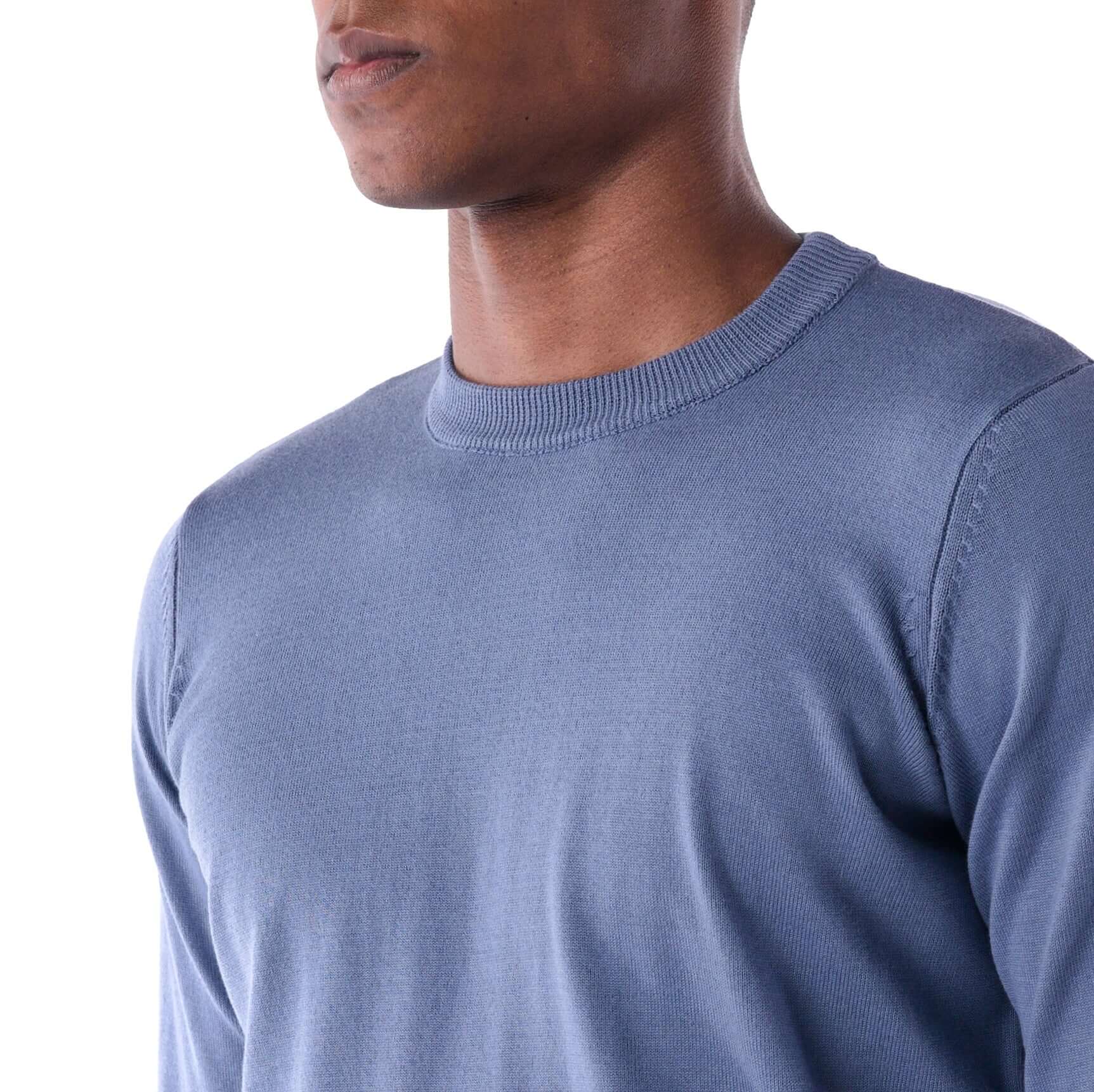SOLID Crew Pullover Sweater - blue - detail 1