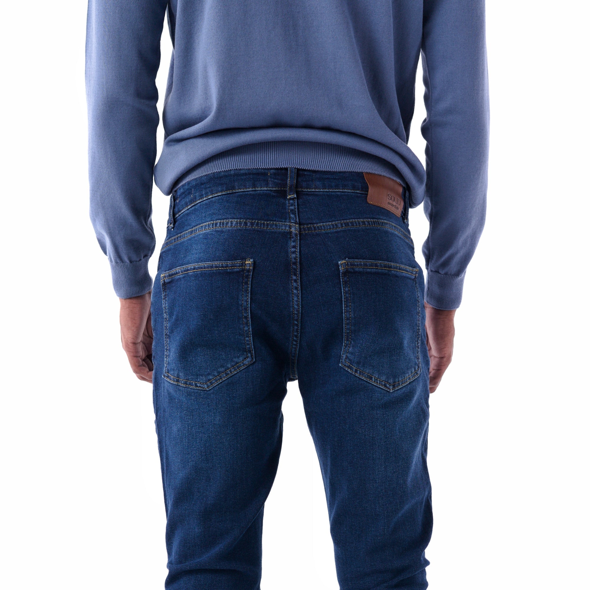 SOLID Dark Washed Skinny Jeans detail