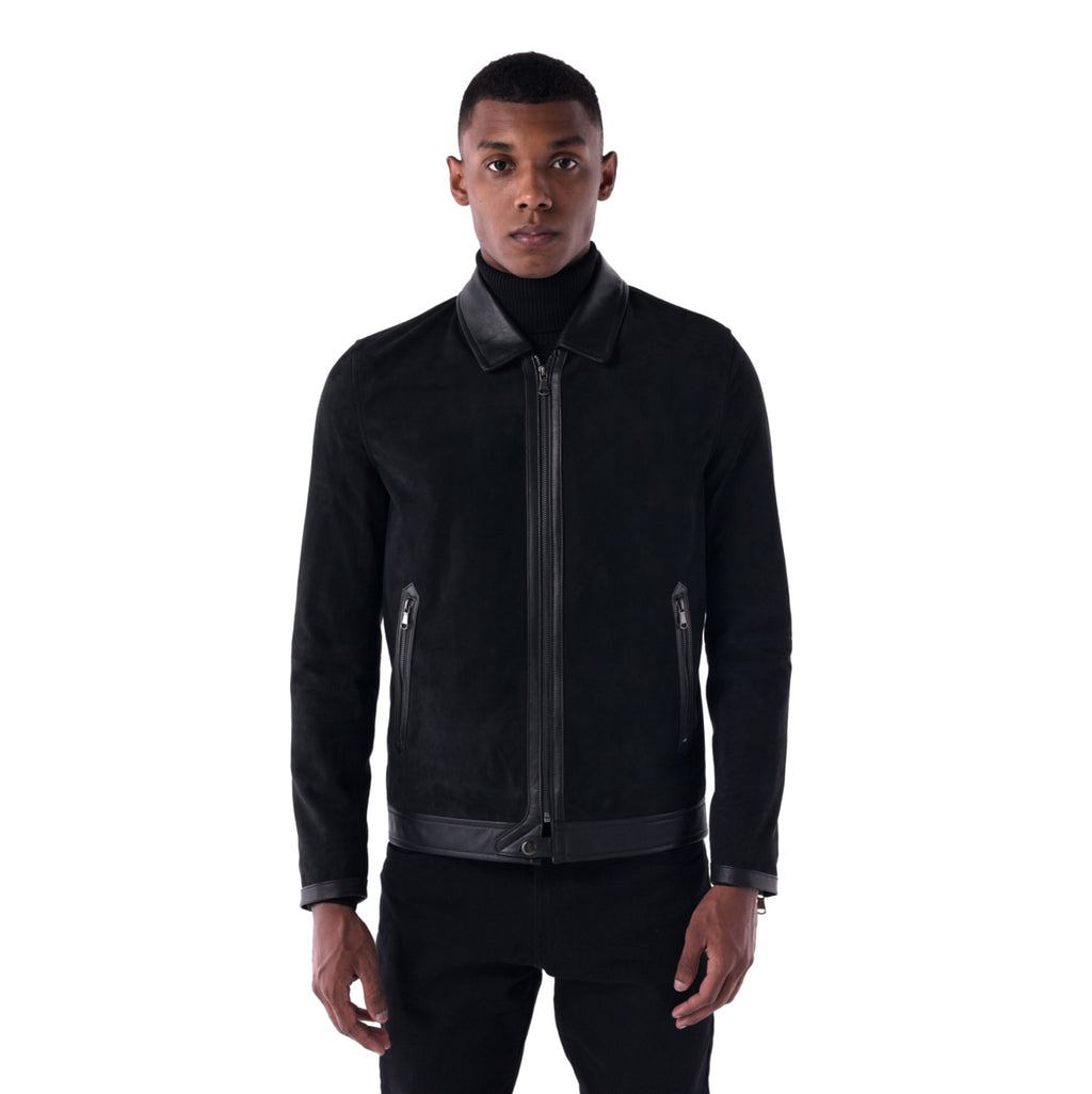 The Continental Jacket - Suede & Leather Edition - black - main