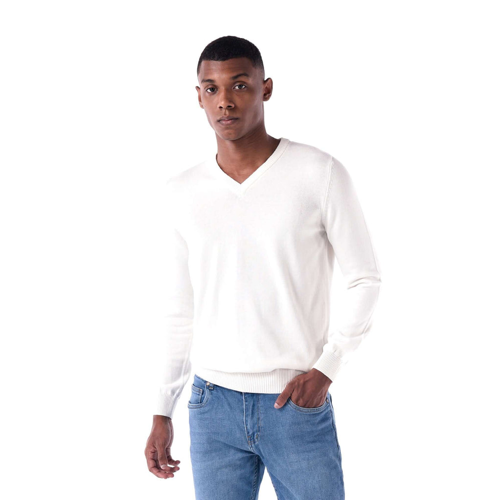 Knitted V-Neck Sweater