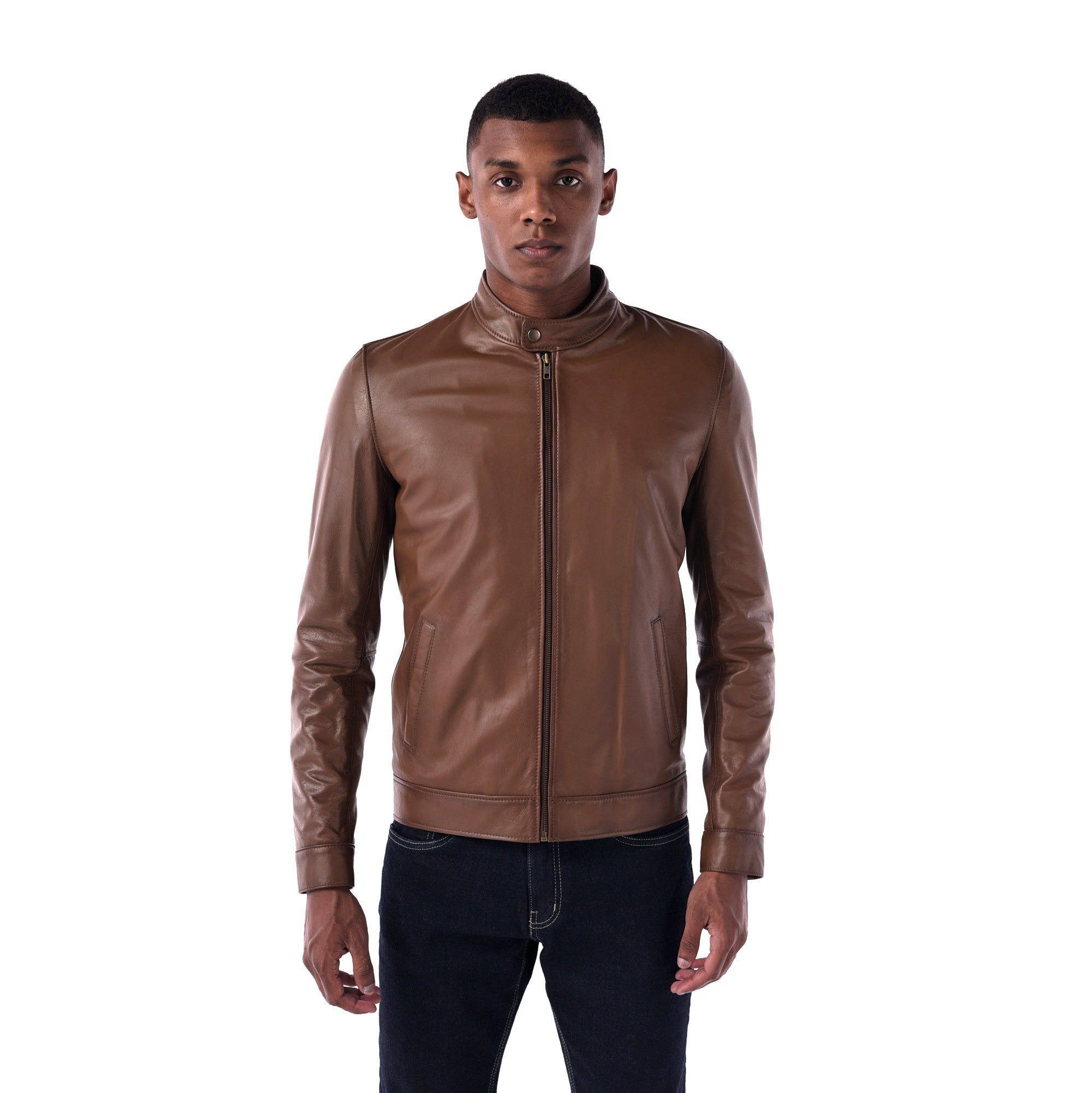 The Racer Jacket - Lambskin Edition - Brown - main