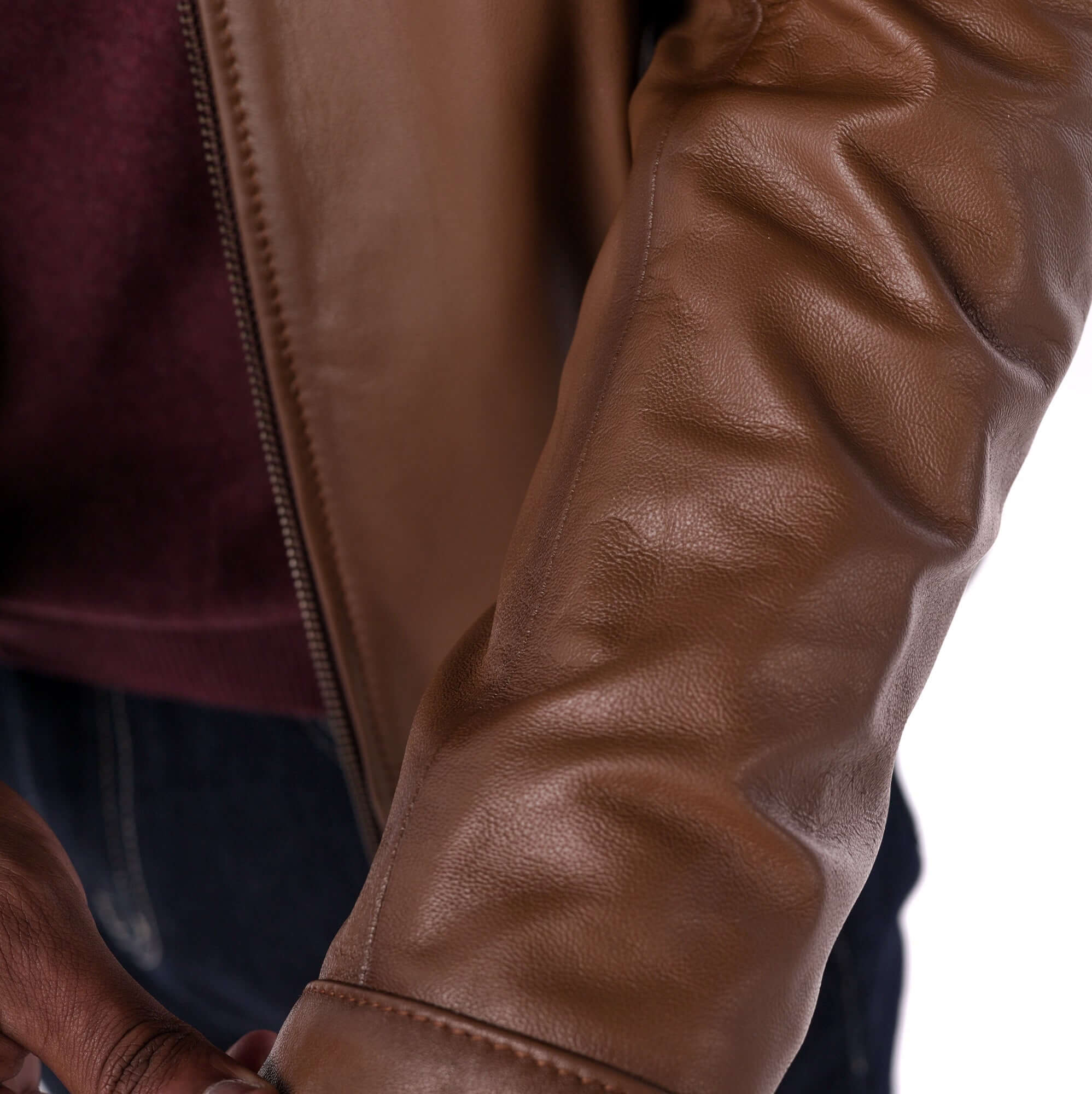 The Racer Jacket - Lambskin Edition - Brown - detail 2