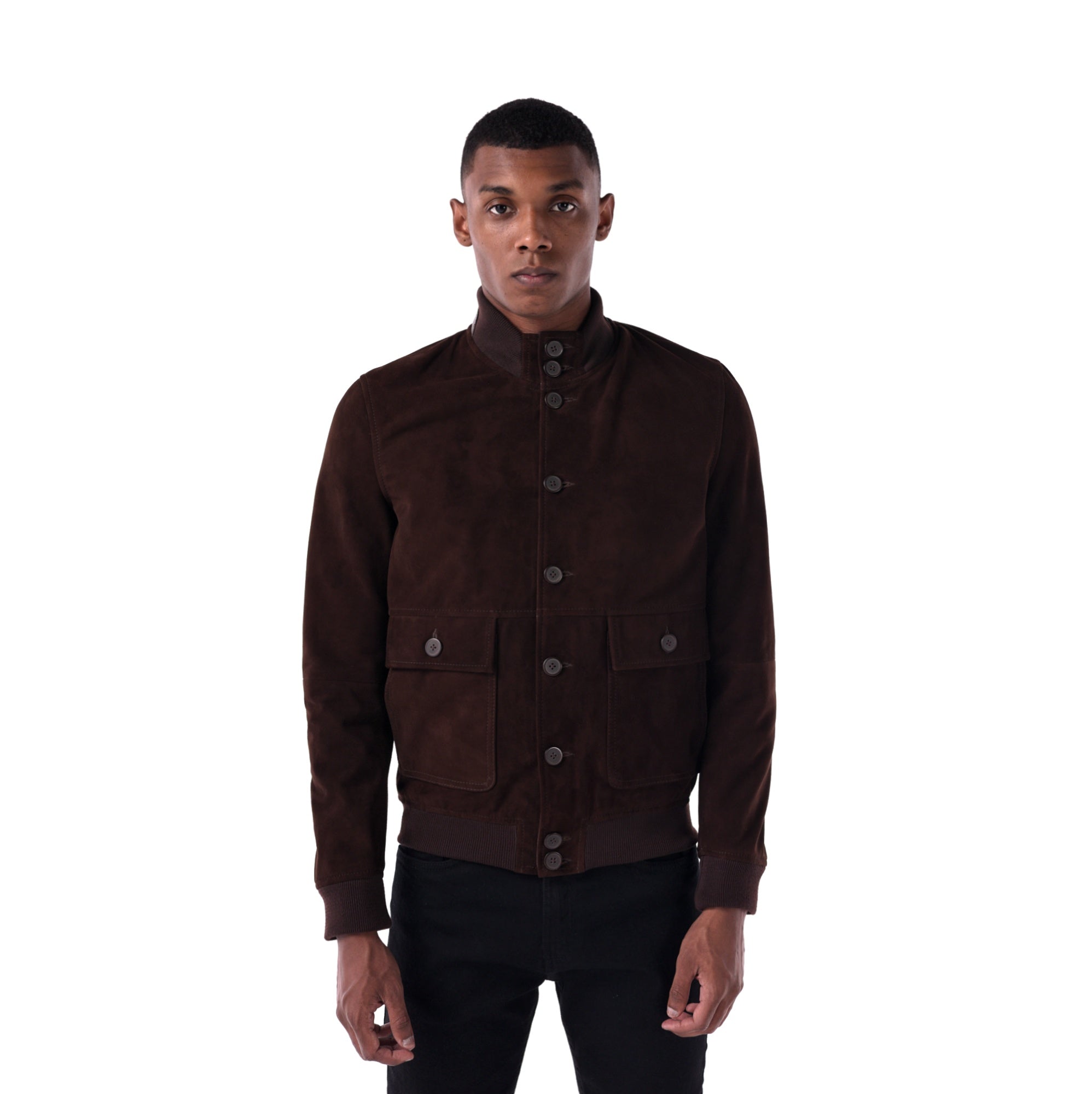 The Pilot Jacket - Goat Suede Edition - brown - main