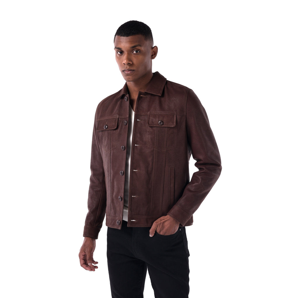 The Rugged Trucker Jacket - Lambskin Edition