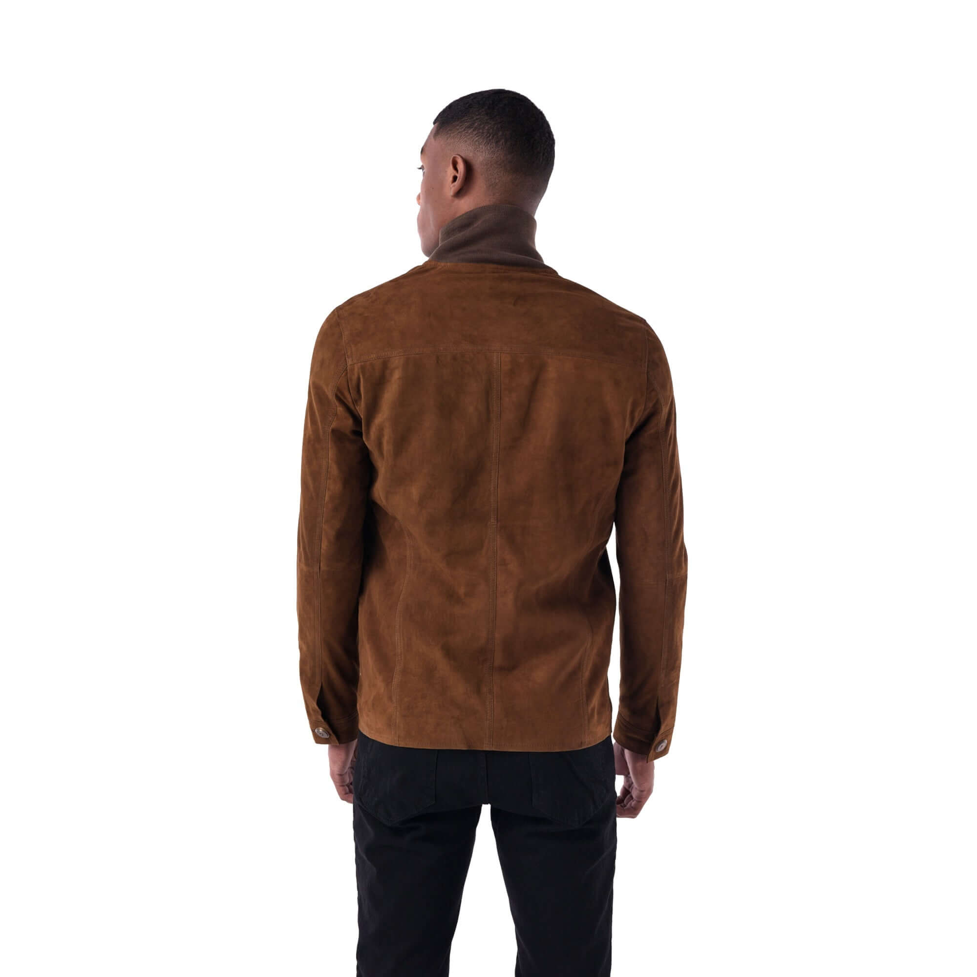 Marrakesh Suede Jacket Tan back