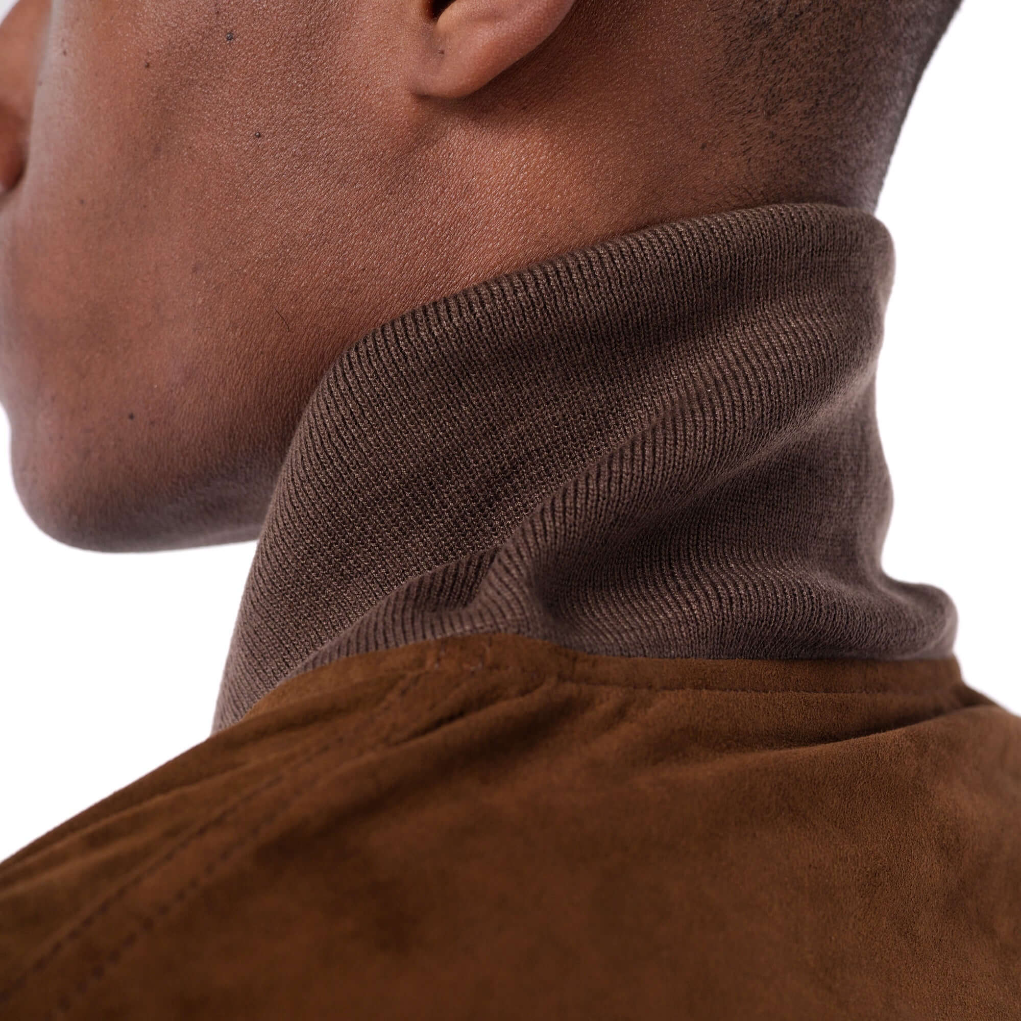 Marrakesh Suede Jacket Tan close up