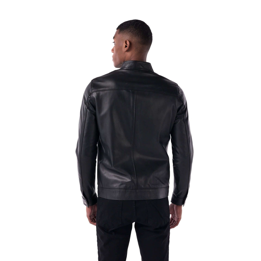 The Racer Jacket - Lambskin Edition - Black - back