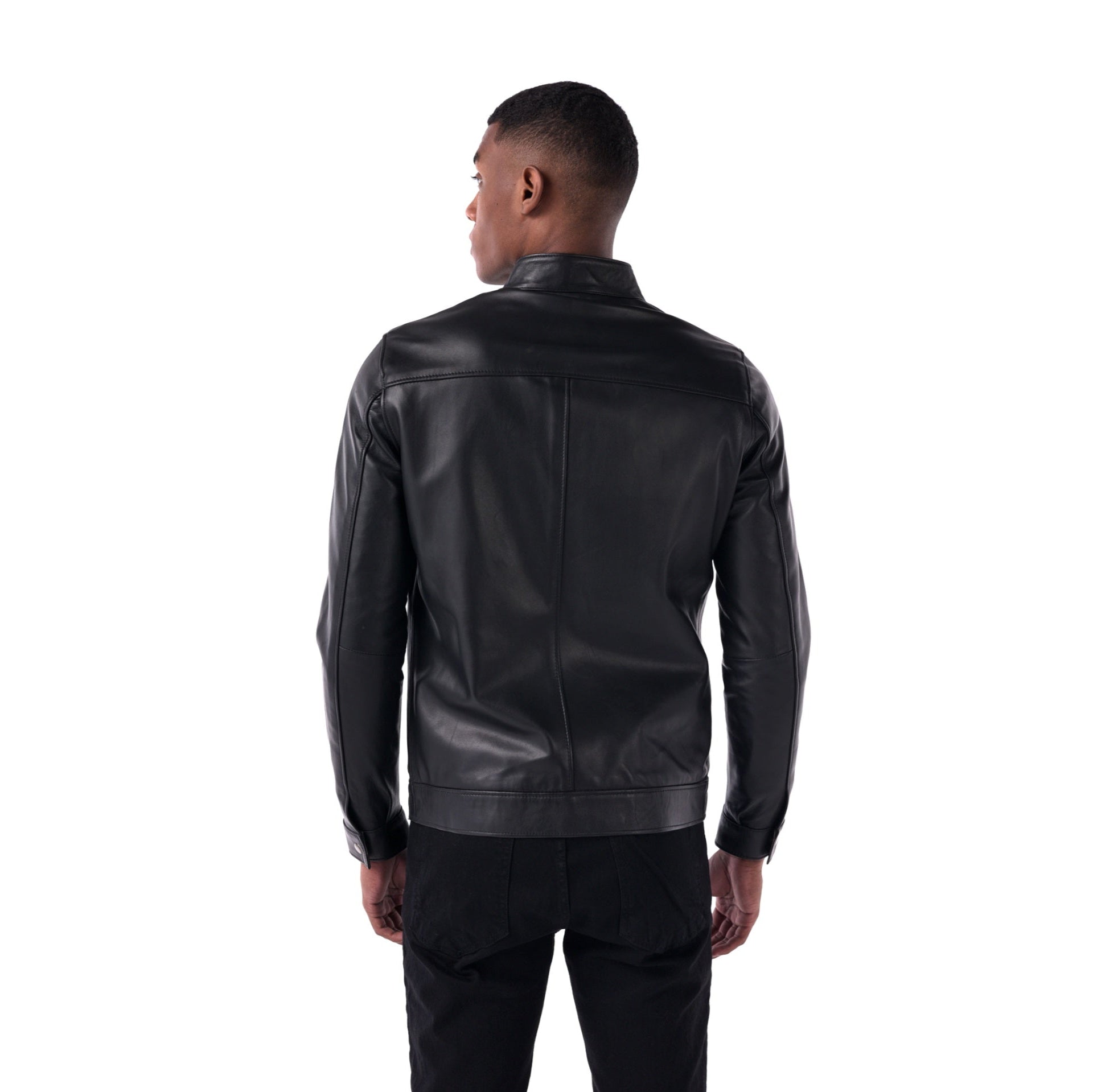 The Racer Jacket - Lambskin Edition - Black - back