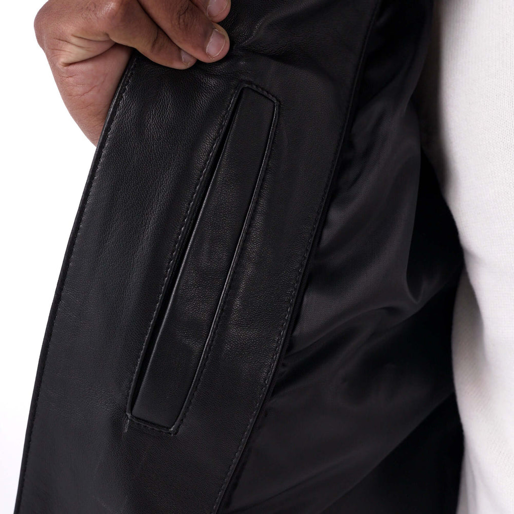 The Racer Jacket - Lambskin Edition - Black - detail 3