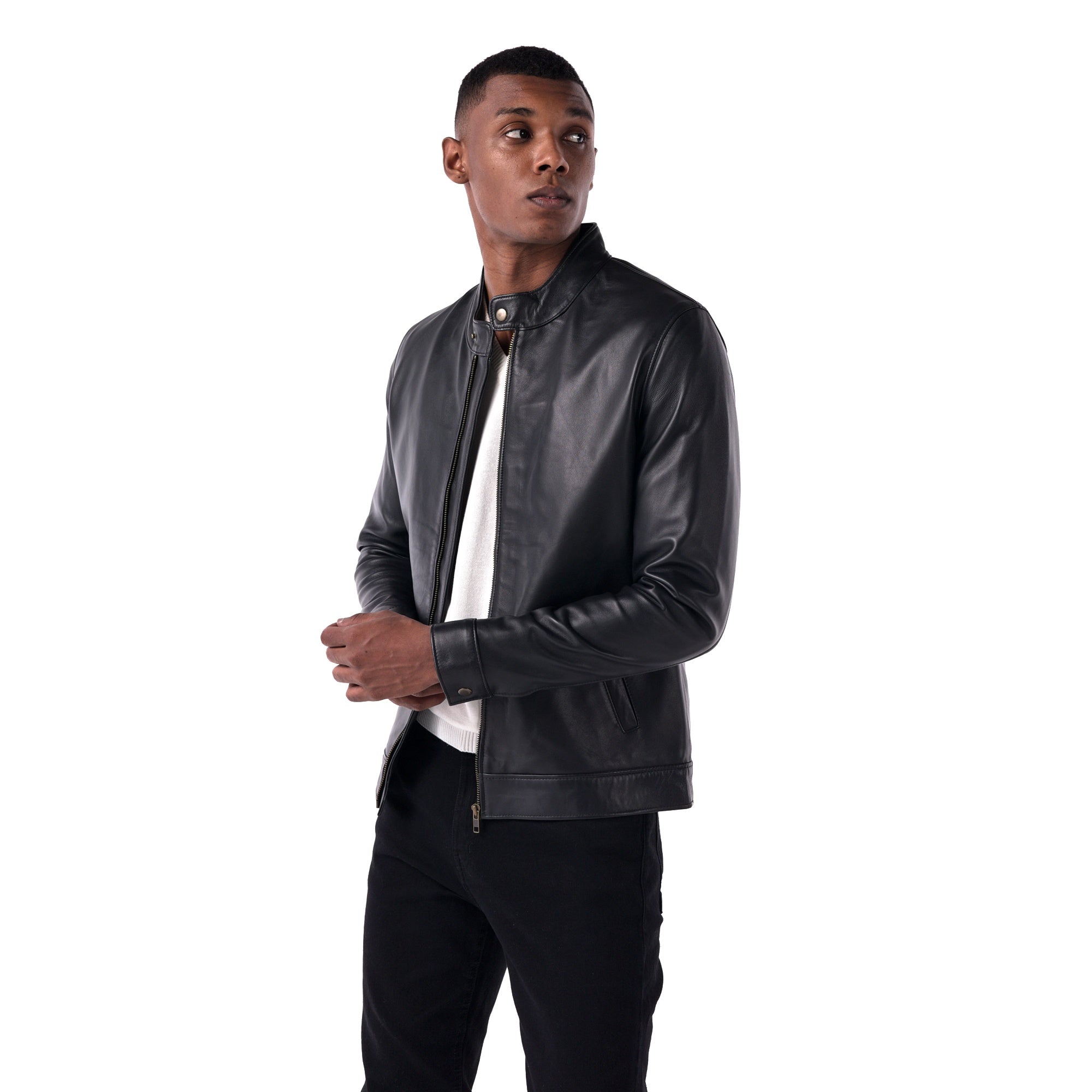 The Racer Jacket - Lambskin Edition - Black - style