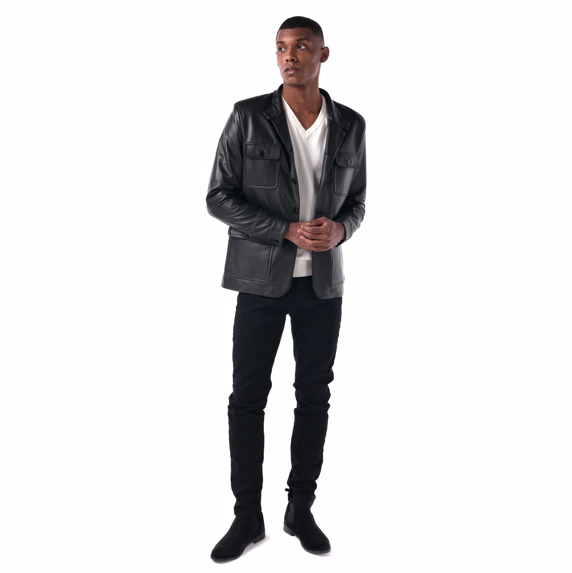 The Field Jacket - Lambskin Edition Blazer Full look