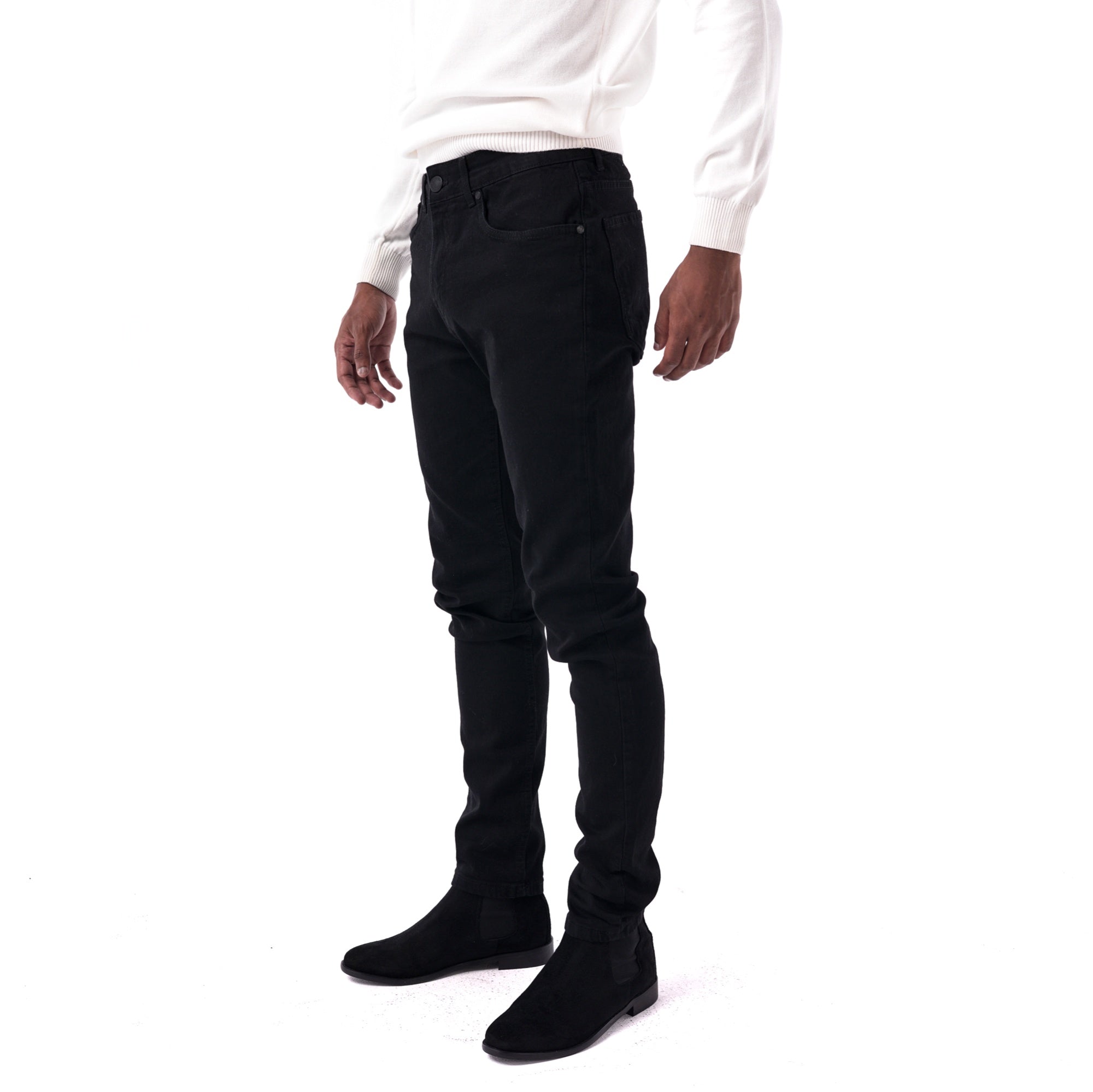 SOLID Black Slim Jeans main