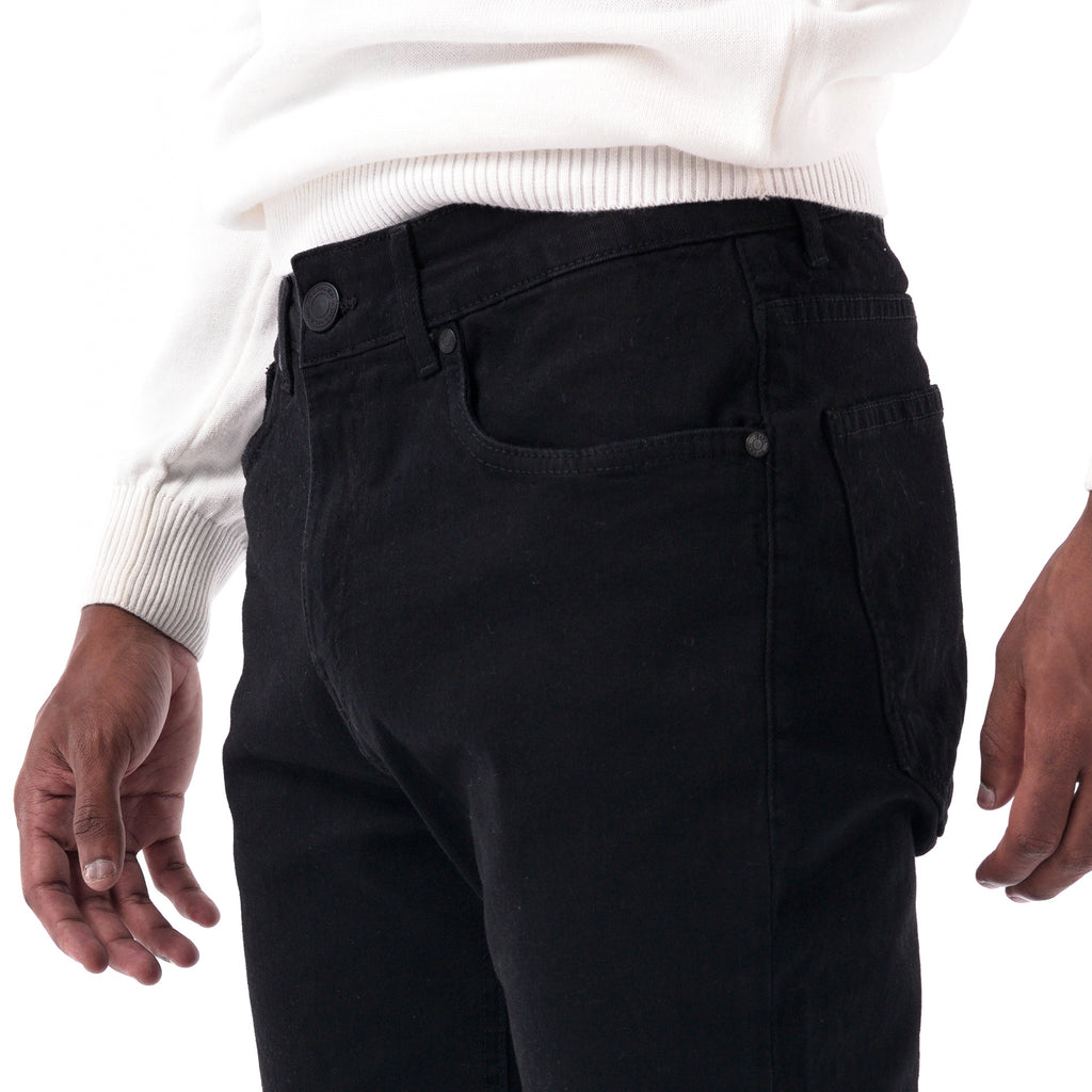 SOLID Black Slim Jeans detail
