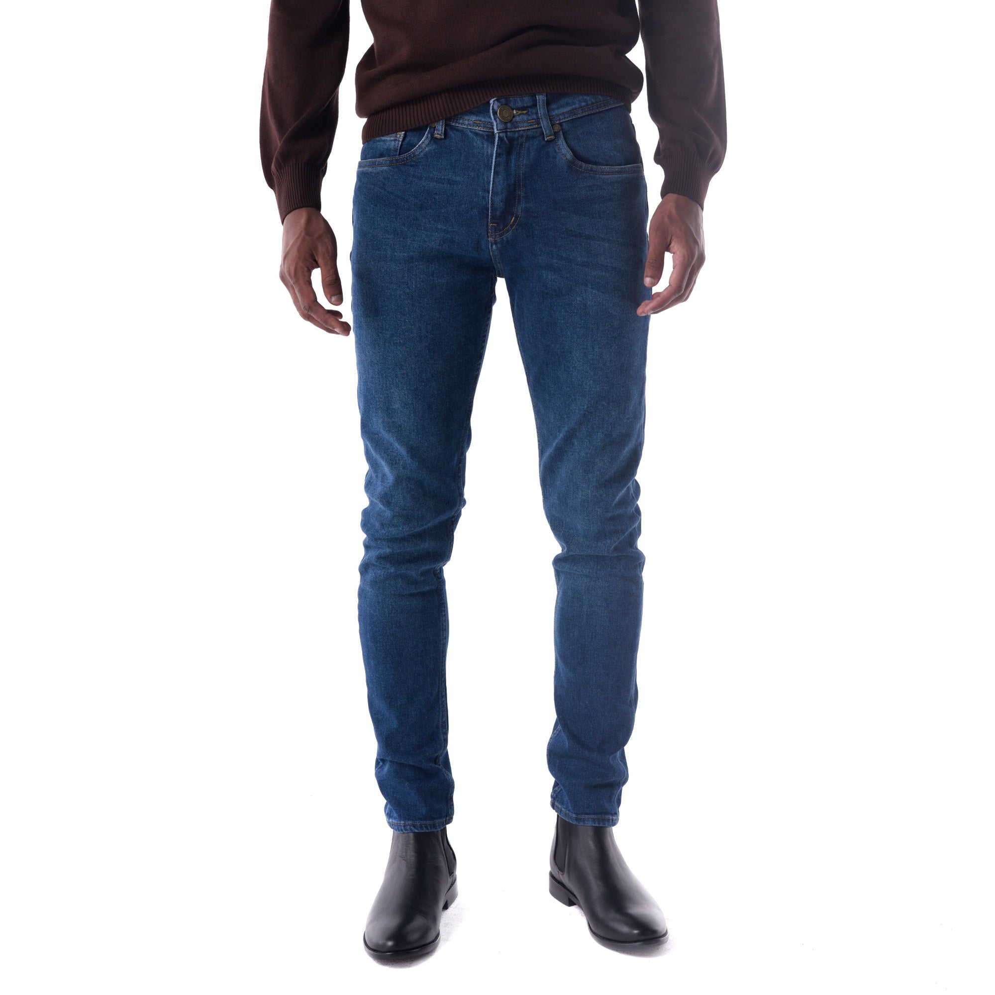 SOLID Stone Washed Slim Jeans front