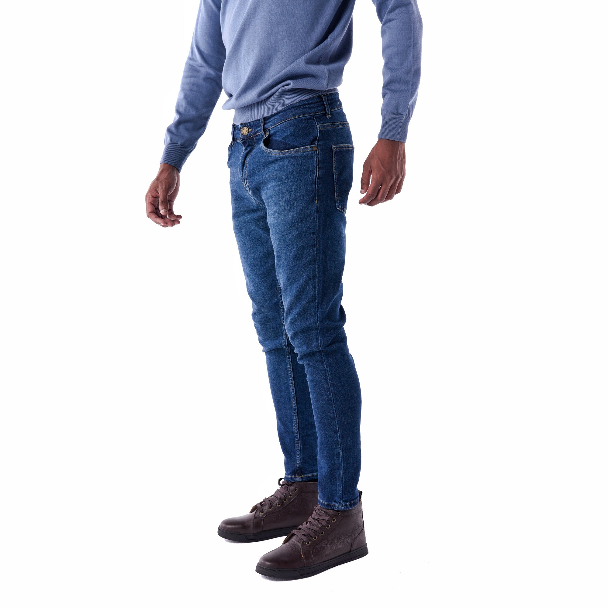 SOLID Dark Washed Skinny Jeans main