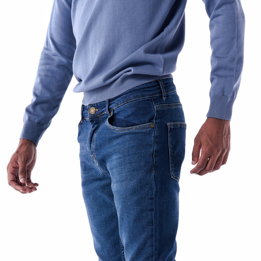 SOLID Dark Washed Skinny Jeans detail