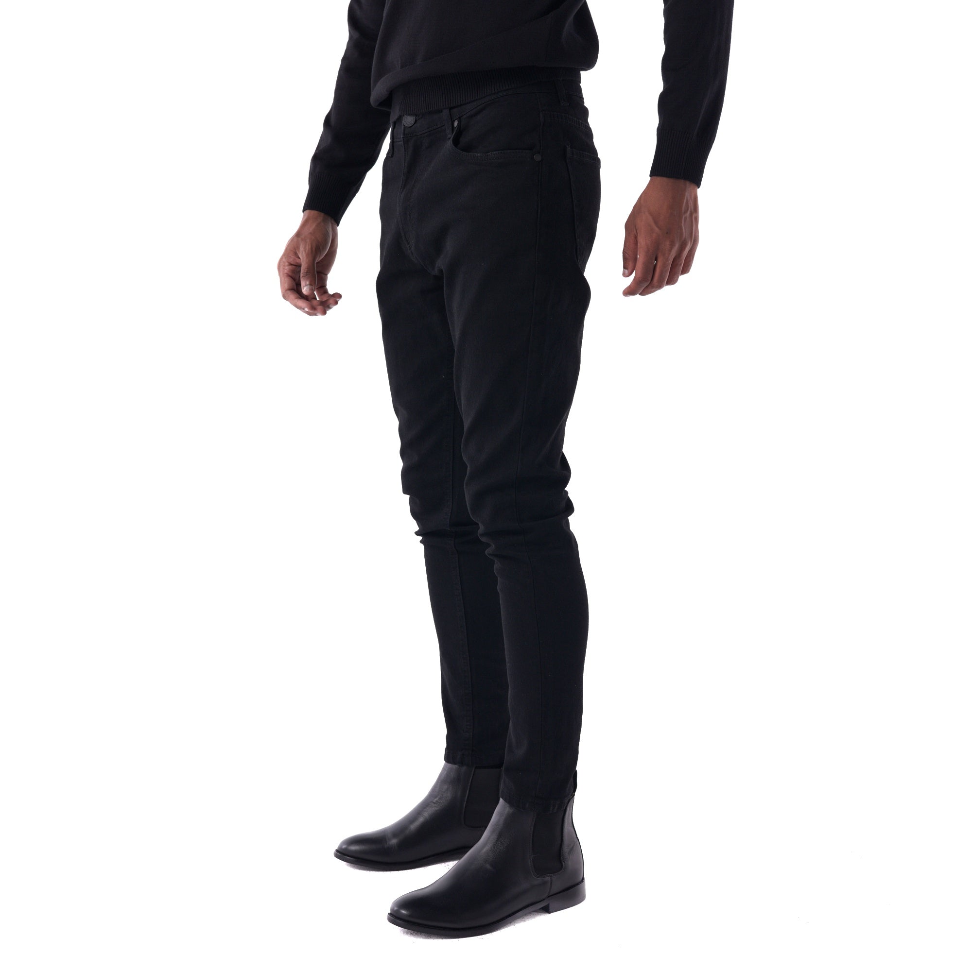 SOLID Black Skinny Jeans main