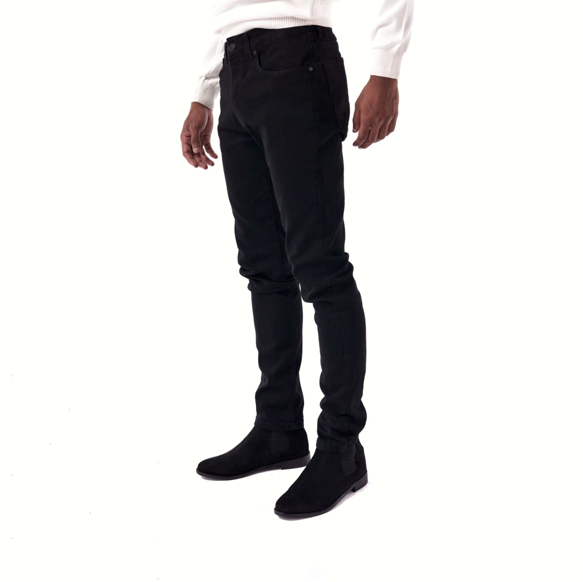 SOLID Suede Chelsea Boots - Black - Worn