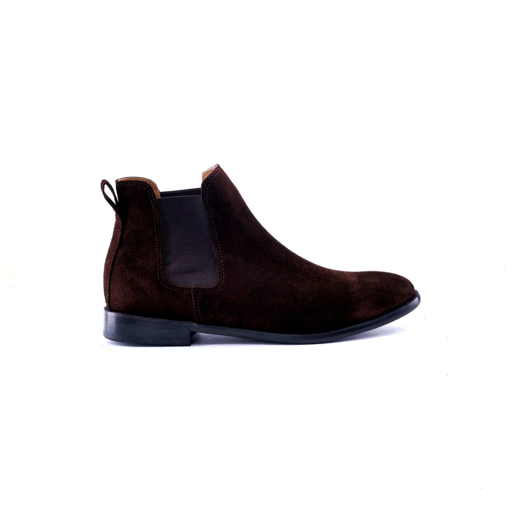 SOLID Suede Chelsea Boots - Brown - Side