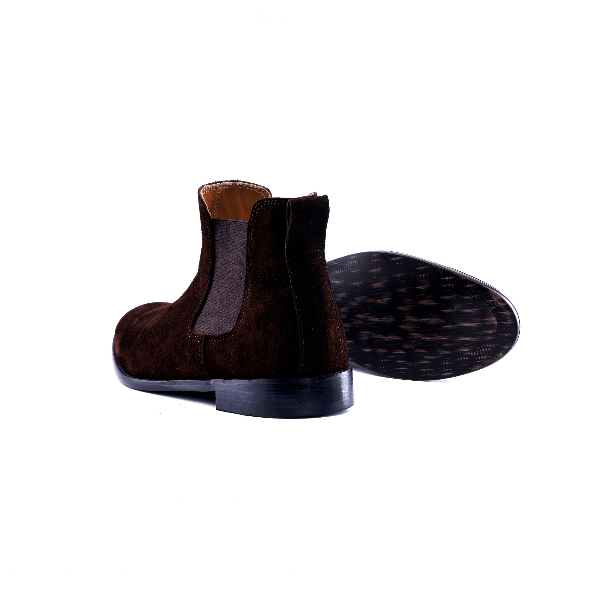SOLID Suede Chelsea Boots - Brown - Sole