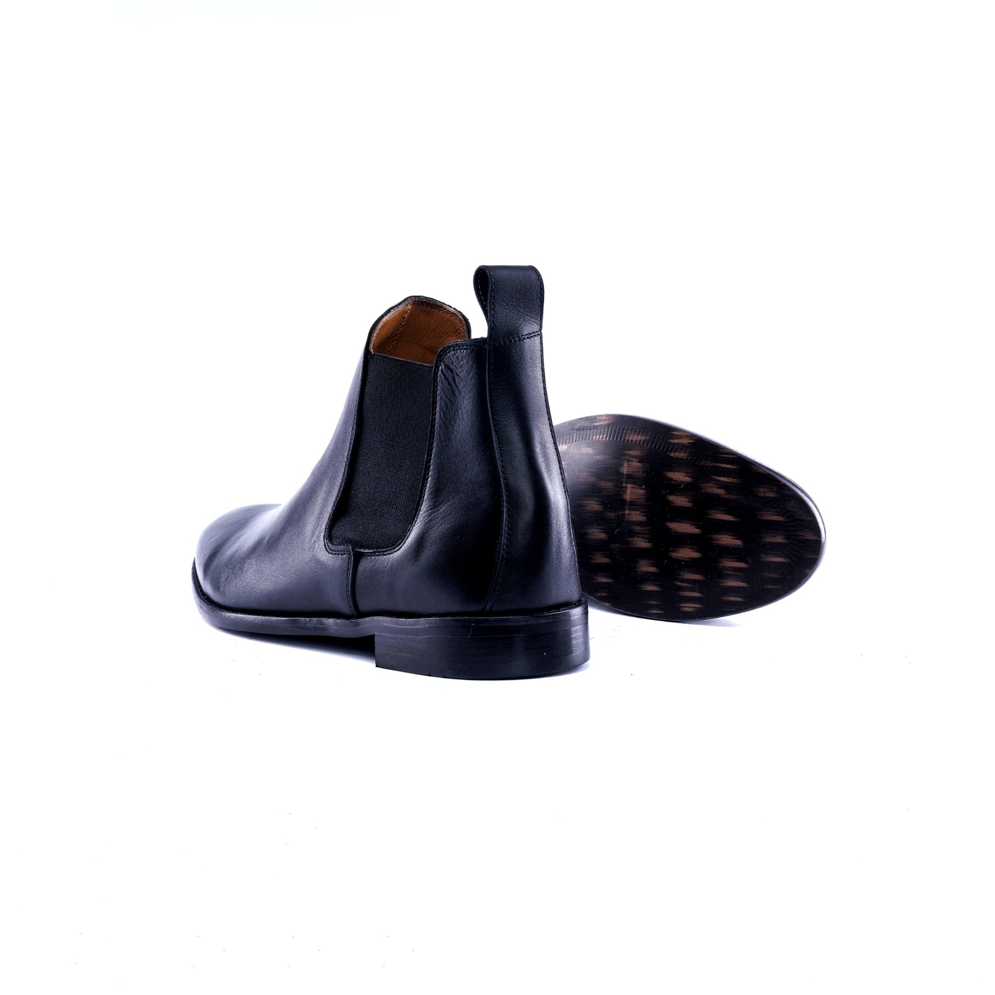 SOLID Leather Chelsea Boots - Black - Sole