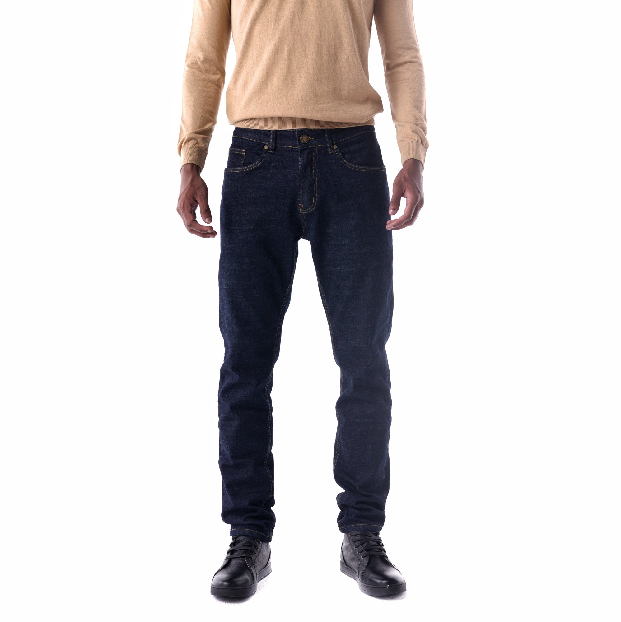 SOLID Indigo Tapered Jeans front