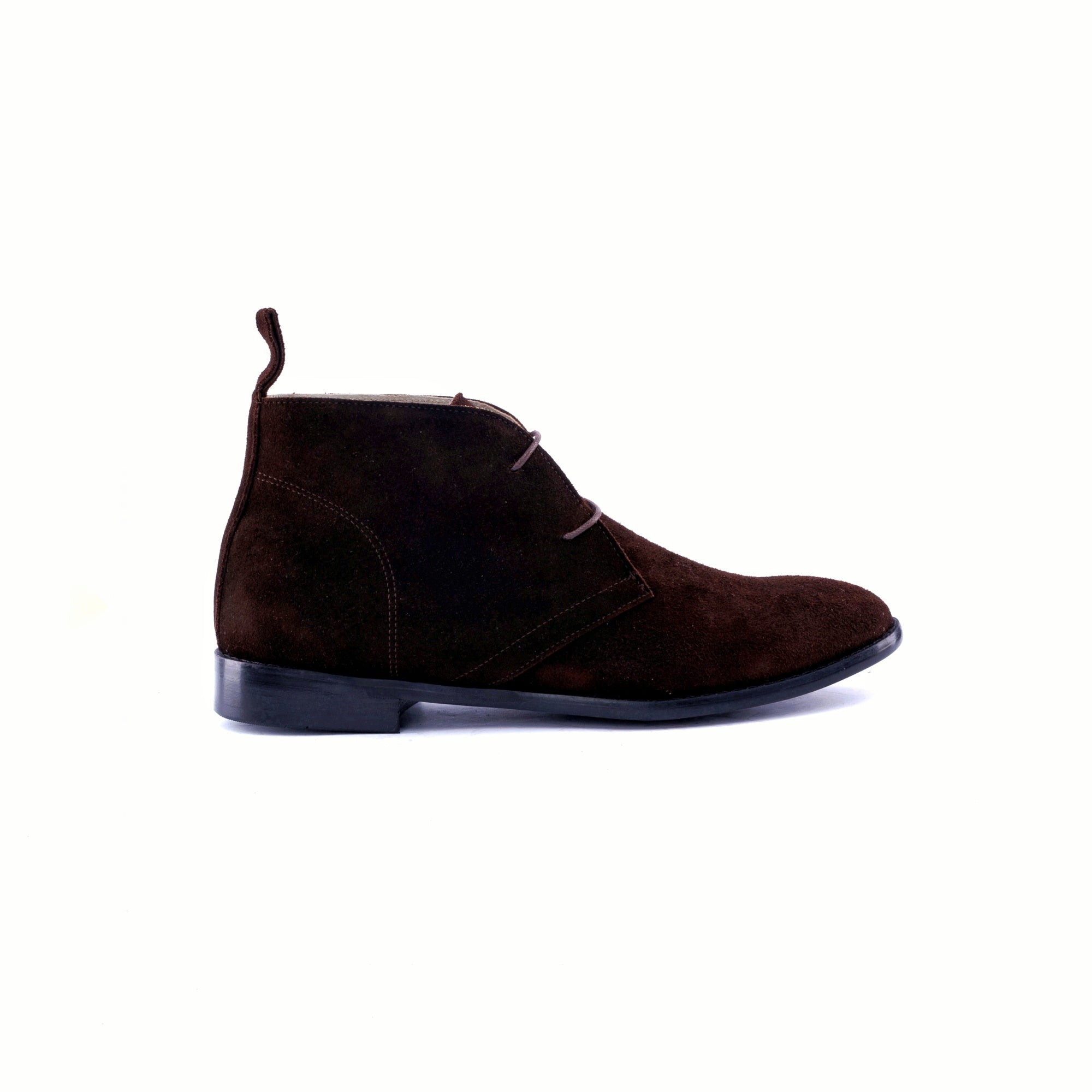 The Heritage Chukka Boots in Calf Suede - brown - side