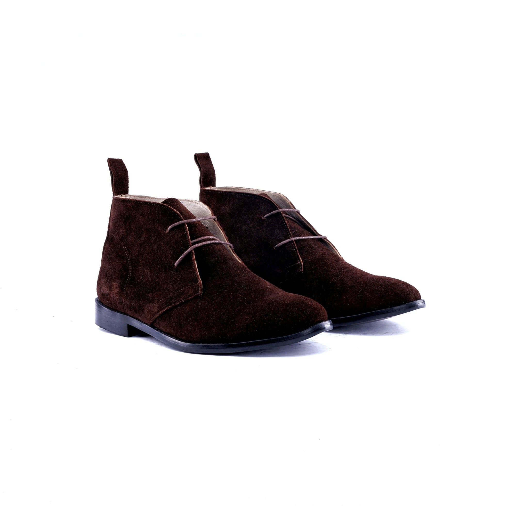 The Heritage Chukka Boots in Calf Suede - brown - front 