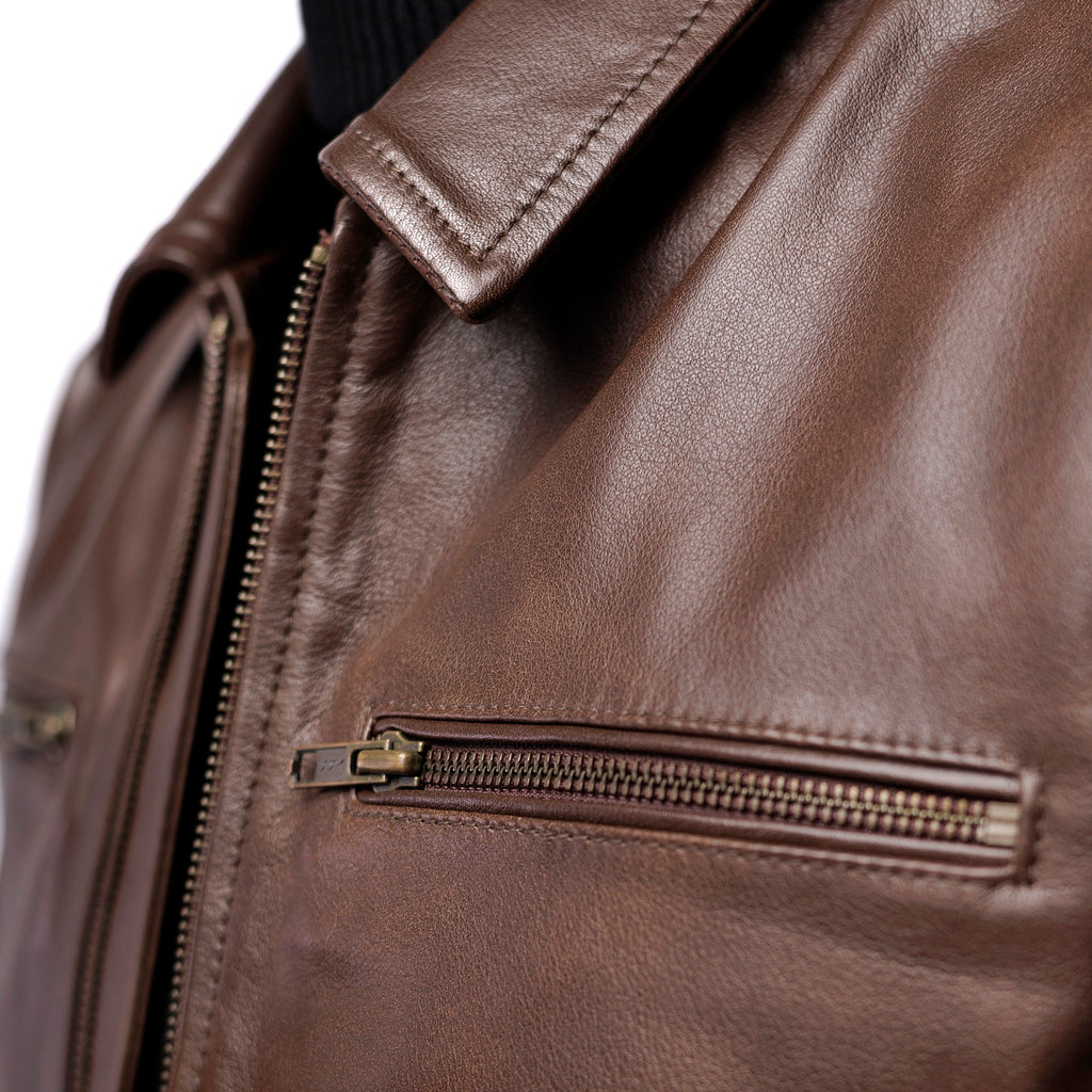 The District Biker Jacket - Cowskin Edition