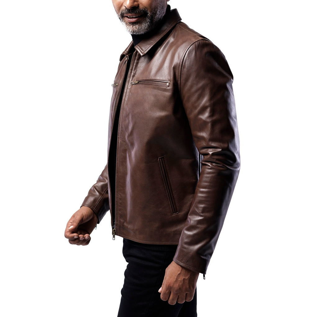 The District Biker Jacket - Cowskin Edition