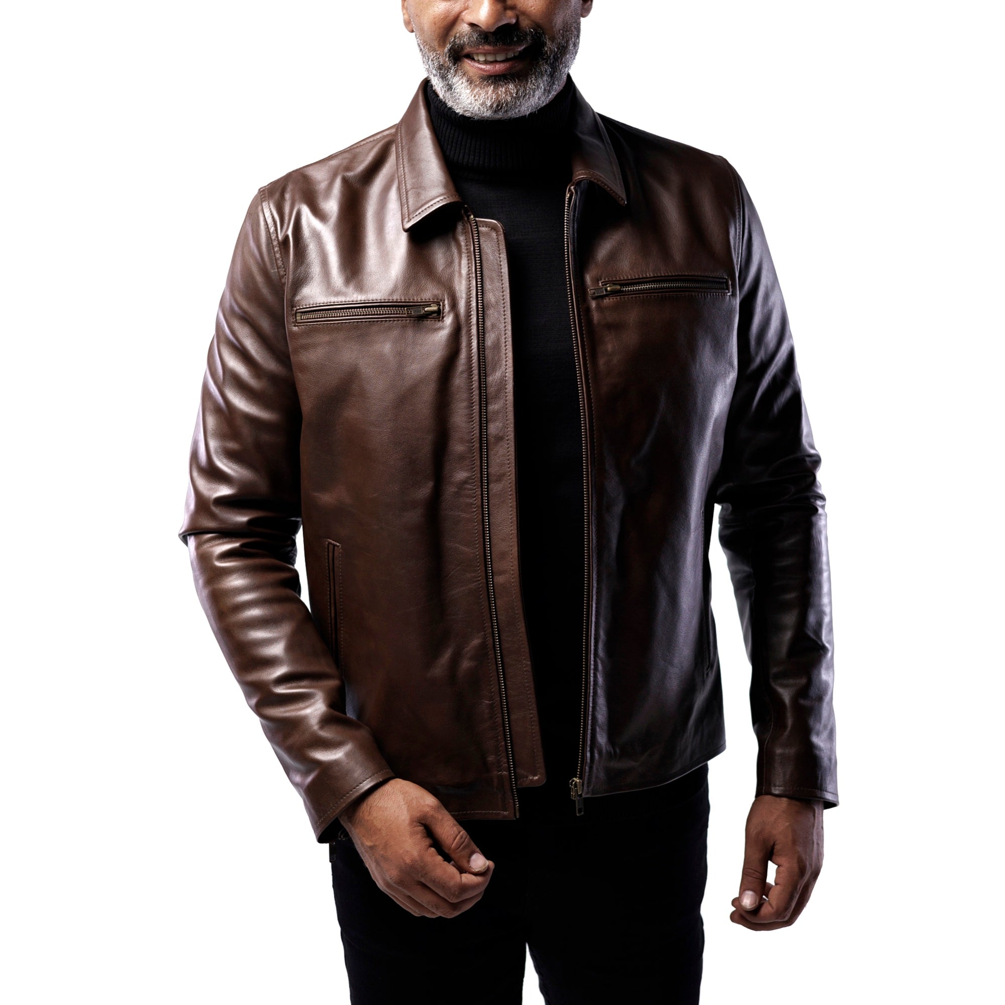 The District Biker Jacket - Cowskin Edition