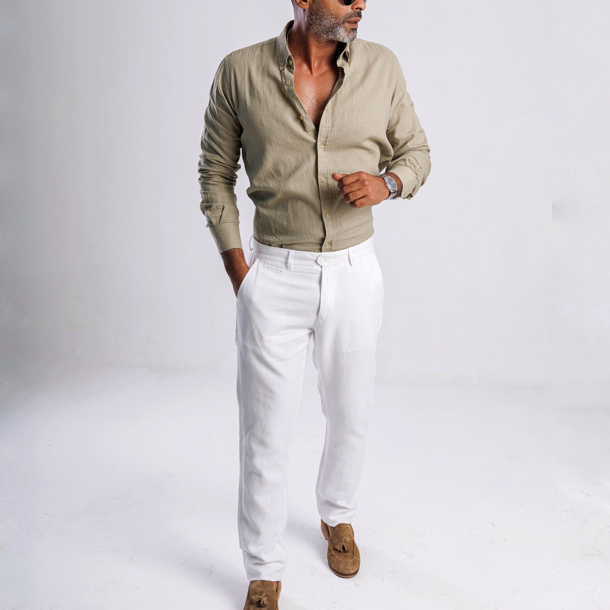 The Linen Pants - Tapered Fit