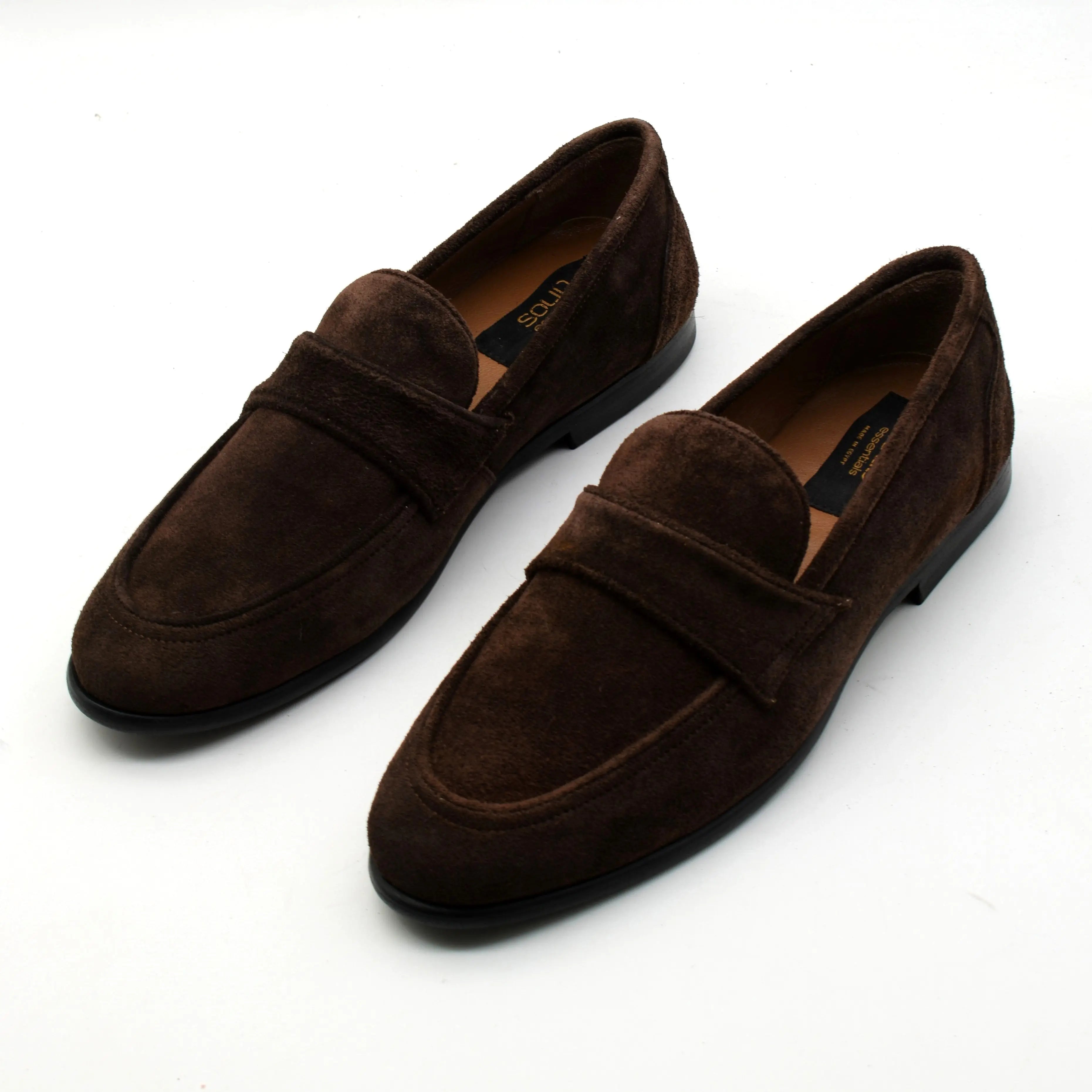 CALF SUEDE STRAP LOAFERS SOLID essentials