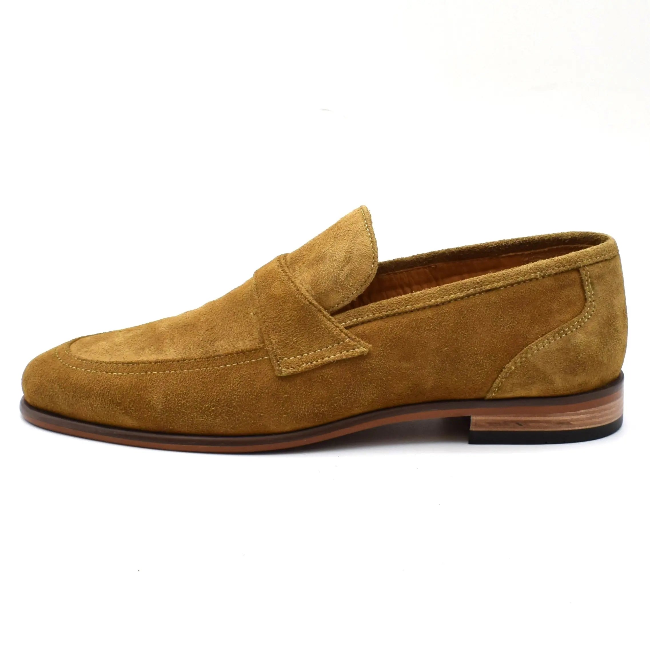 CALF SUEDE STRAP LOAFERS SOLID essentials