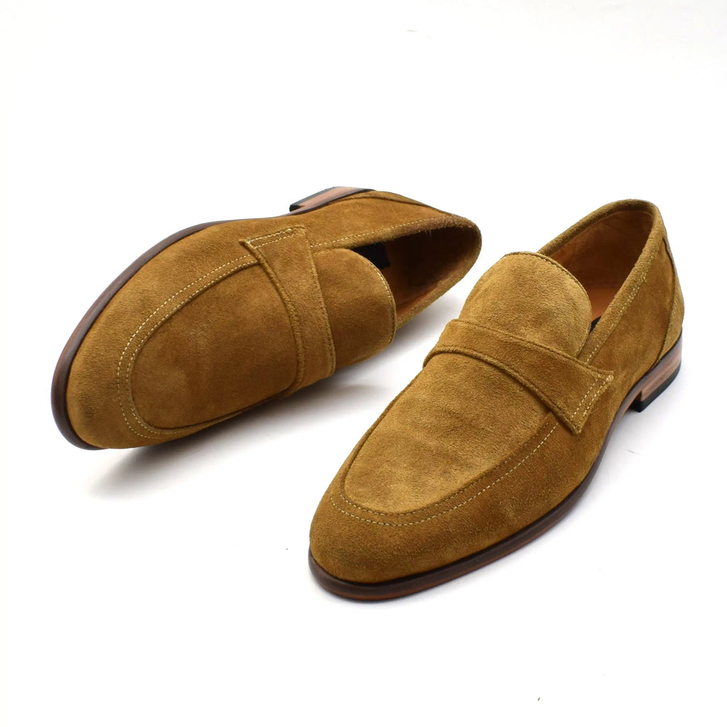 CALF SUEDE STRAP LOAFERS SOLID essentials