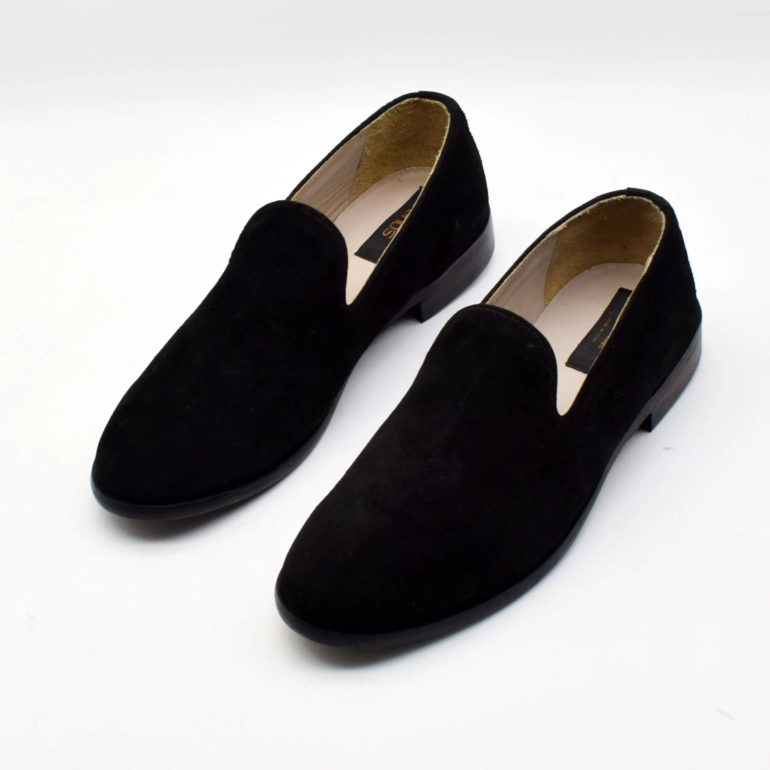CALF SUEDE VELVET LOAFERS SOLID essentials