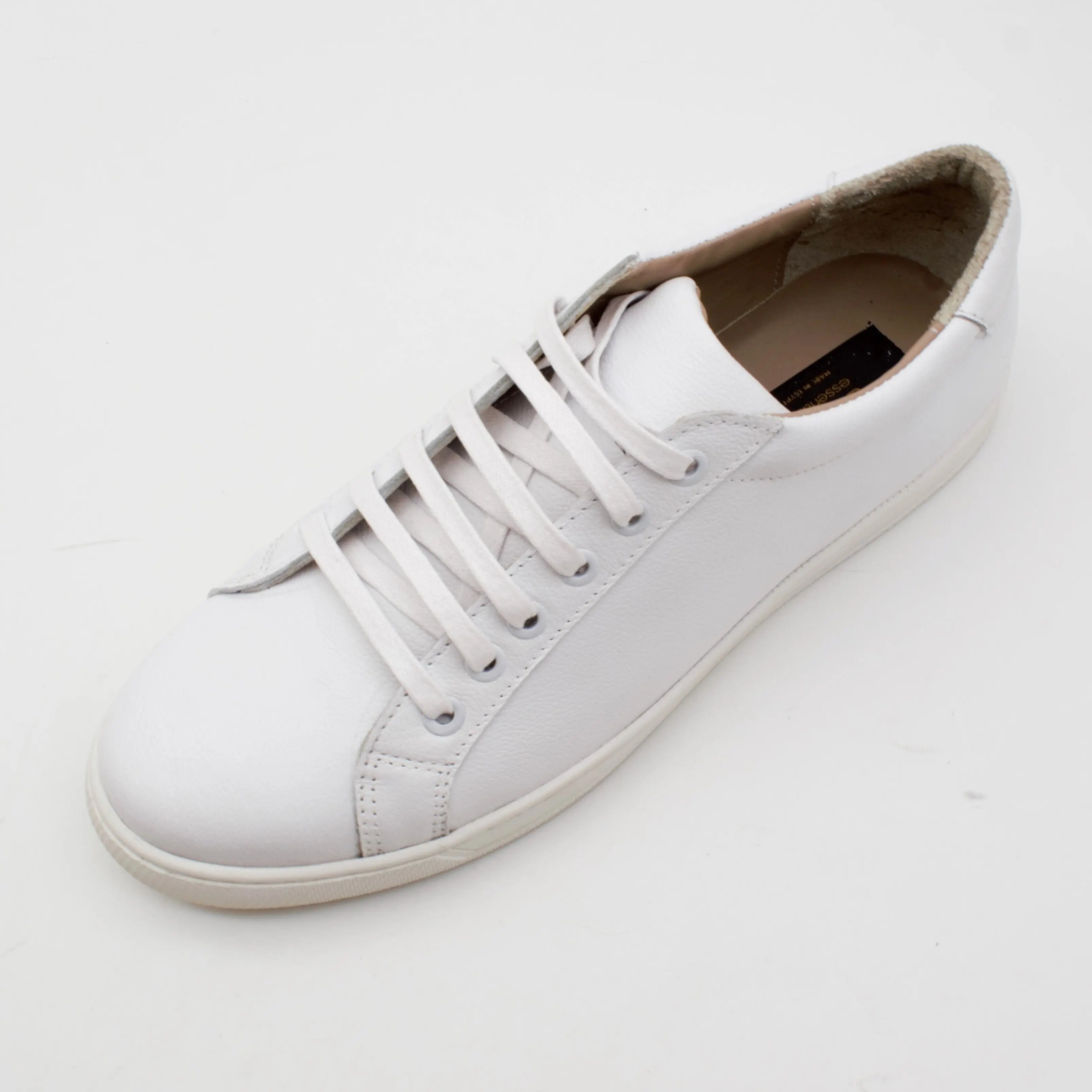 CALFSKIN SNEAKERS- WHITE SOLE SOLID essentials