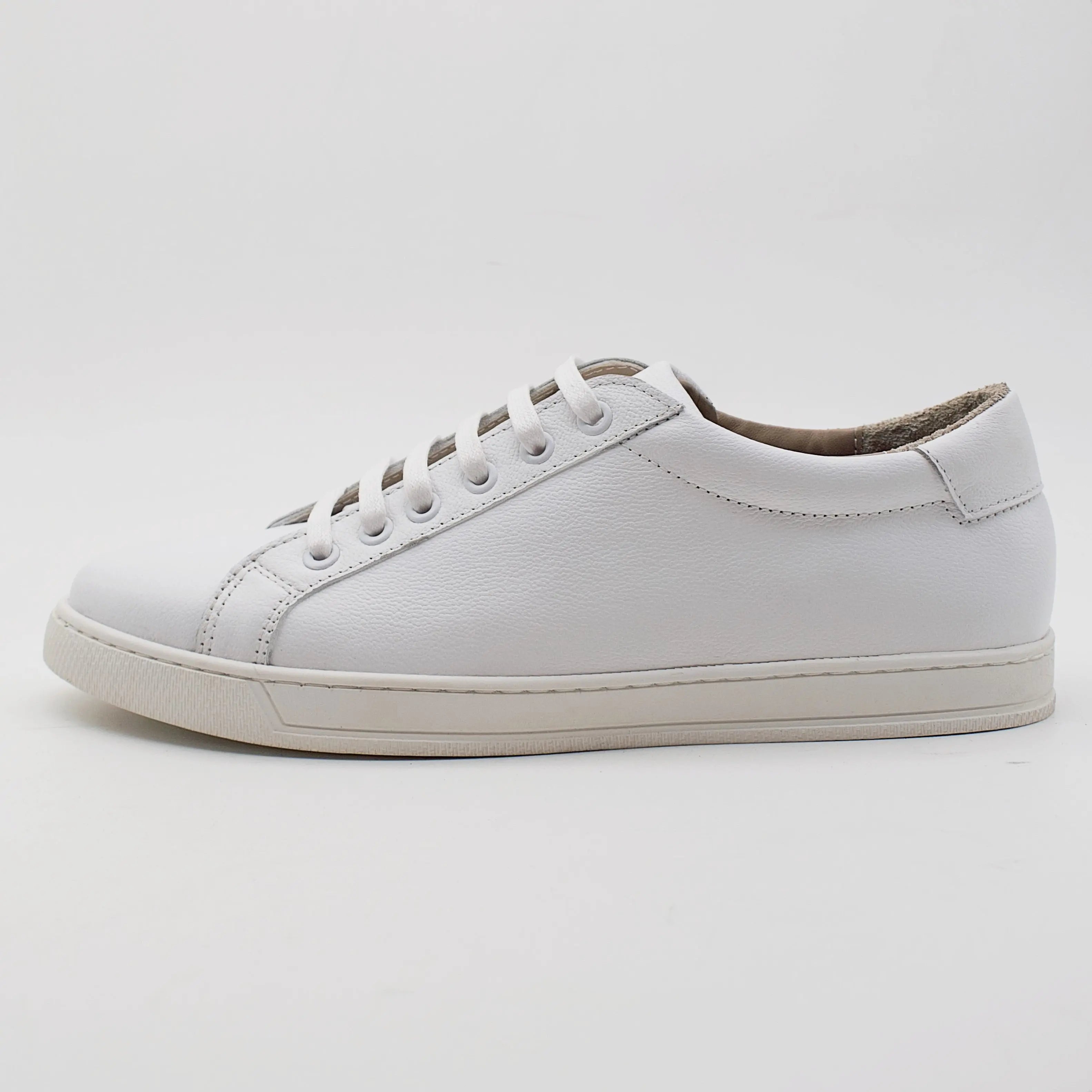 CALFSKIN SNEAKERS- WHITE SOLE SOLID essentials