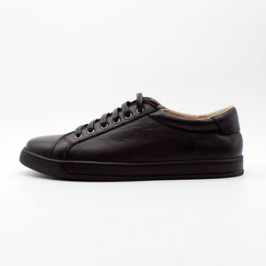 CALFSKIN SNEAKERS - BLACK SOLE