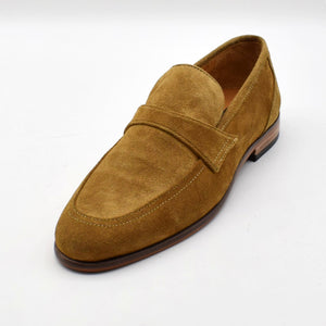 CALF SUEDE STRAP LOAFERS