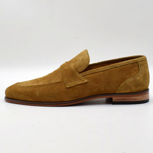 CALF SUEDE STRAP LOAFERS